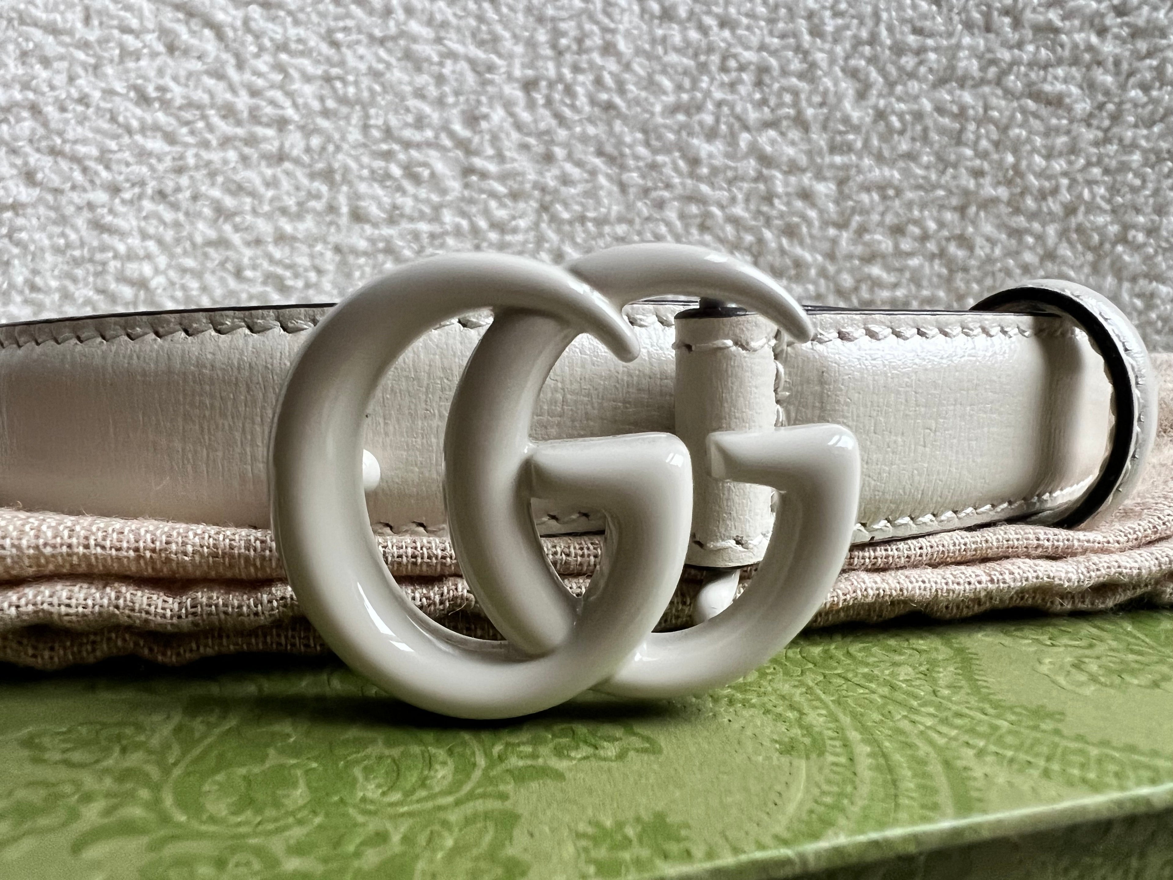 Gucci GG Marmont Thin Leather Belt