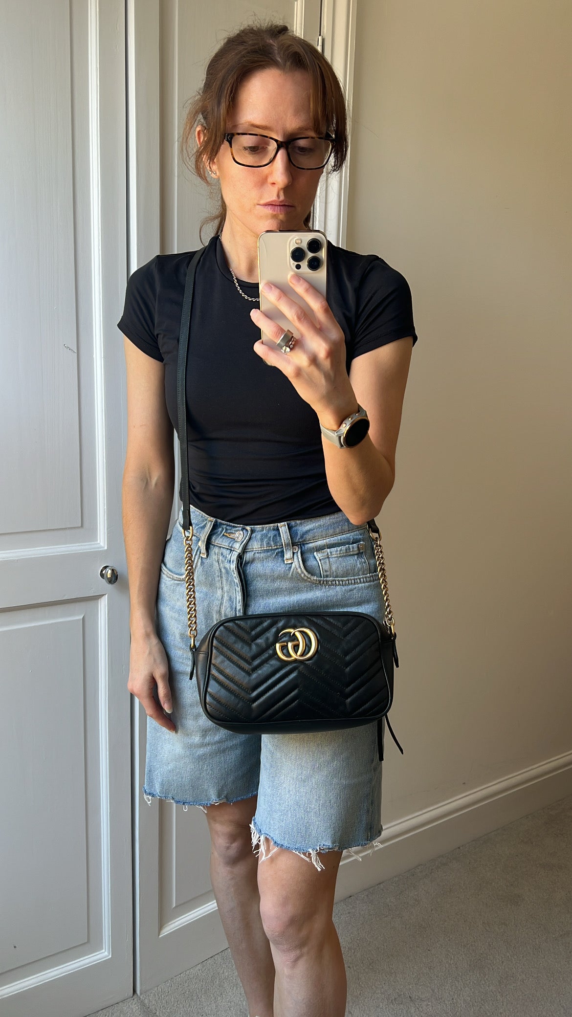 Gucci GG Black Marmont Small Shoulder Bag (RRP £1440)