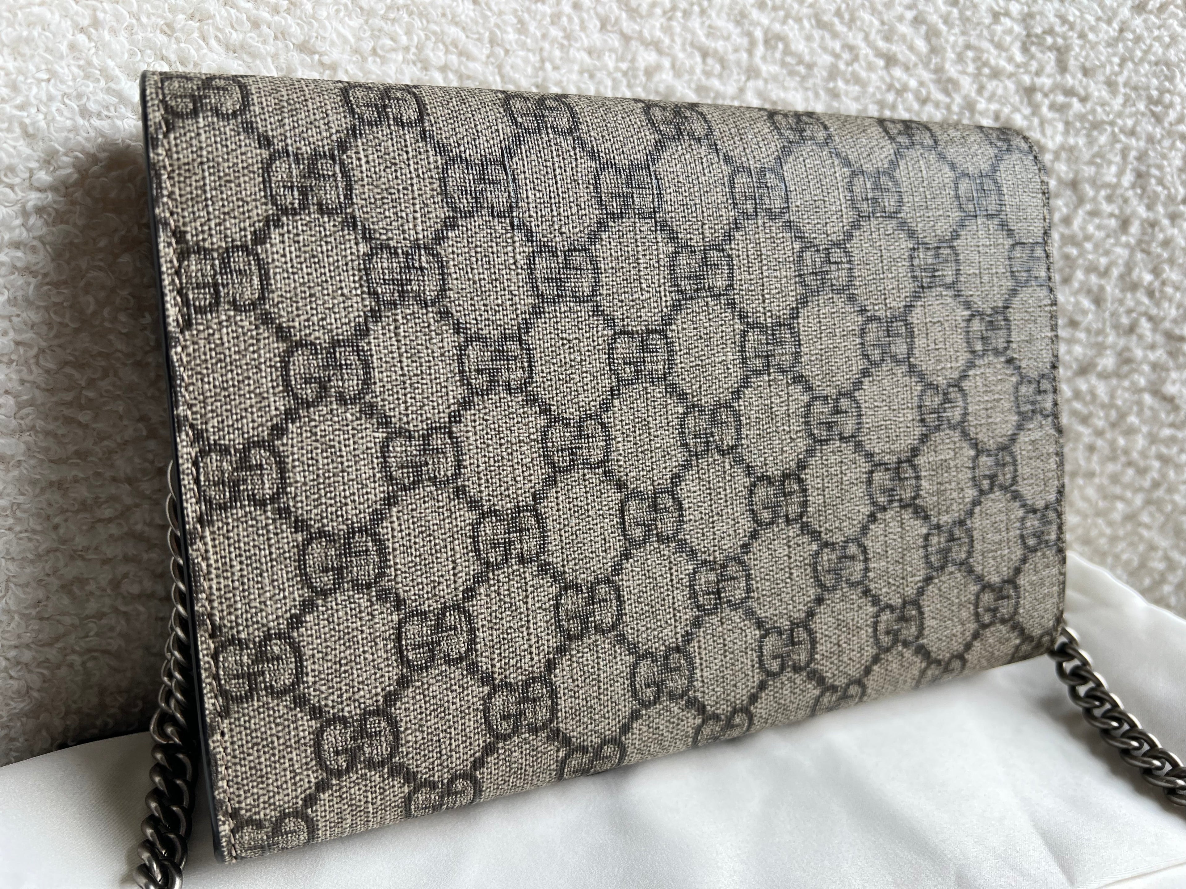 Gucci Dionysus GG Supreme Chain Wallet (RRP £1400)