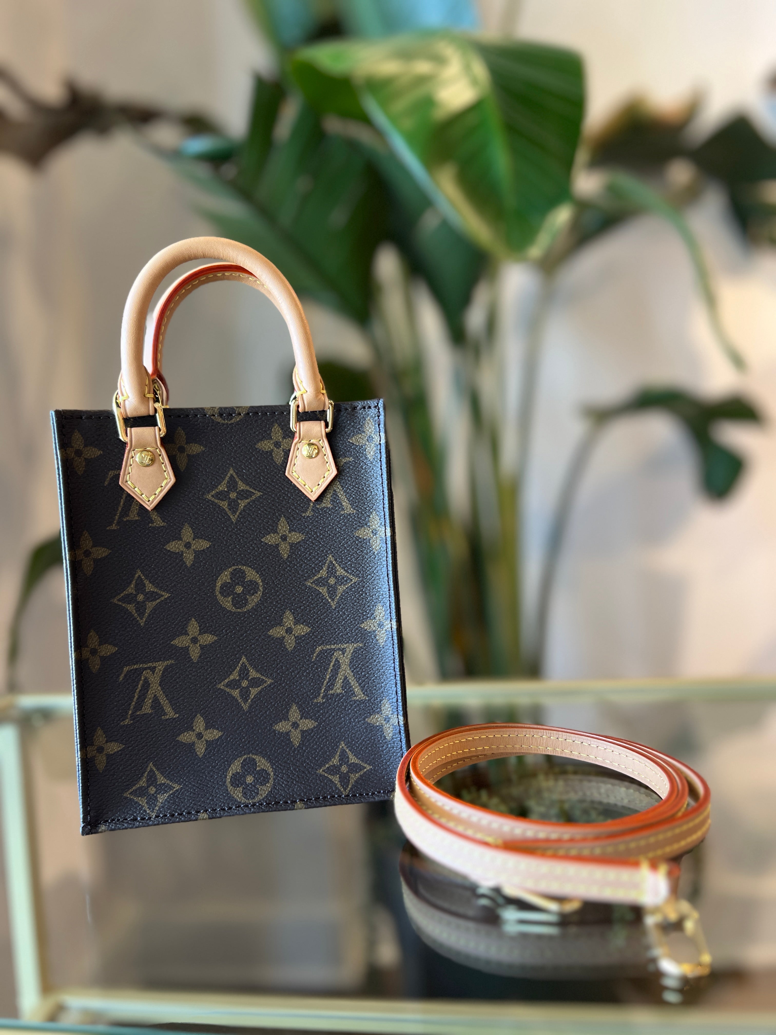 LOUIS VUITTON Monogram Petit Sac Plat