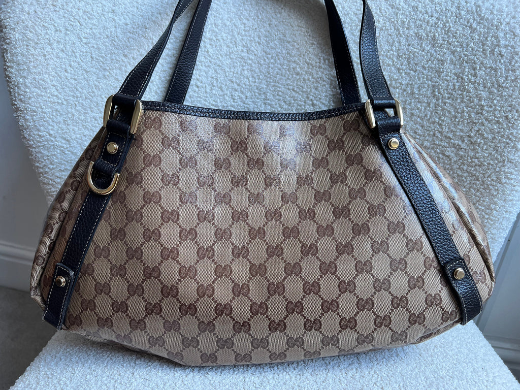 Gucci GG Coated Canvas Abbey Hobo