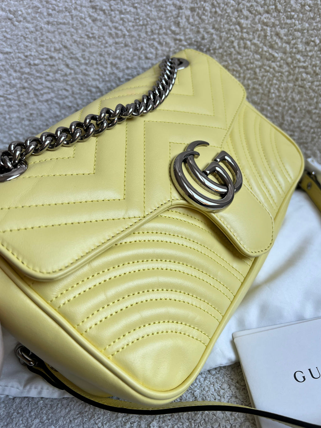Gucci GG Yellow Marmont Small Shoulder Bag (RRP £2070)