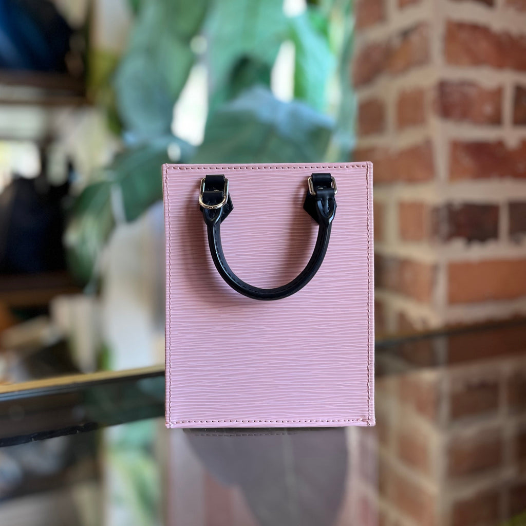 LOUIS VUITTON Sac Plat Petite Pink Epi Leather Tote Bag