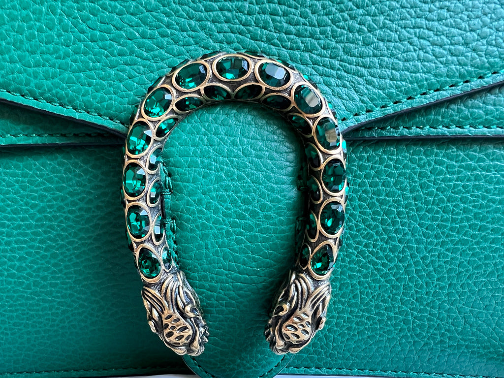 Gucci Dionysus GG Green Small Shoulder Bag (RRP £2,670)