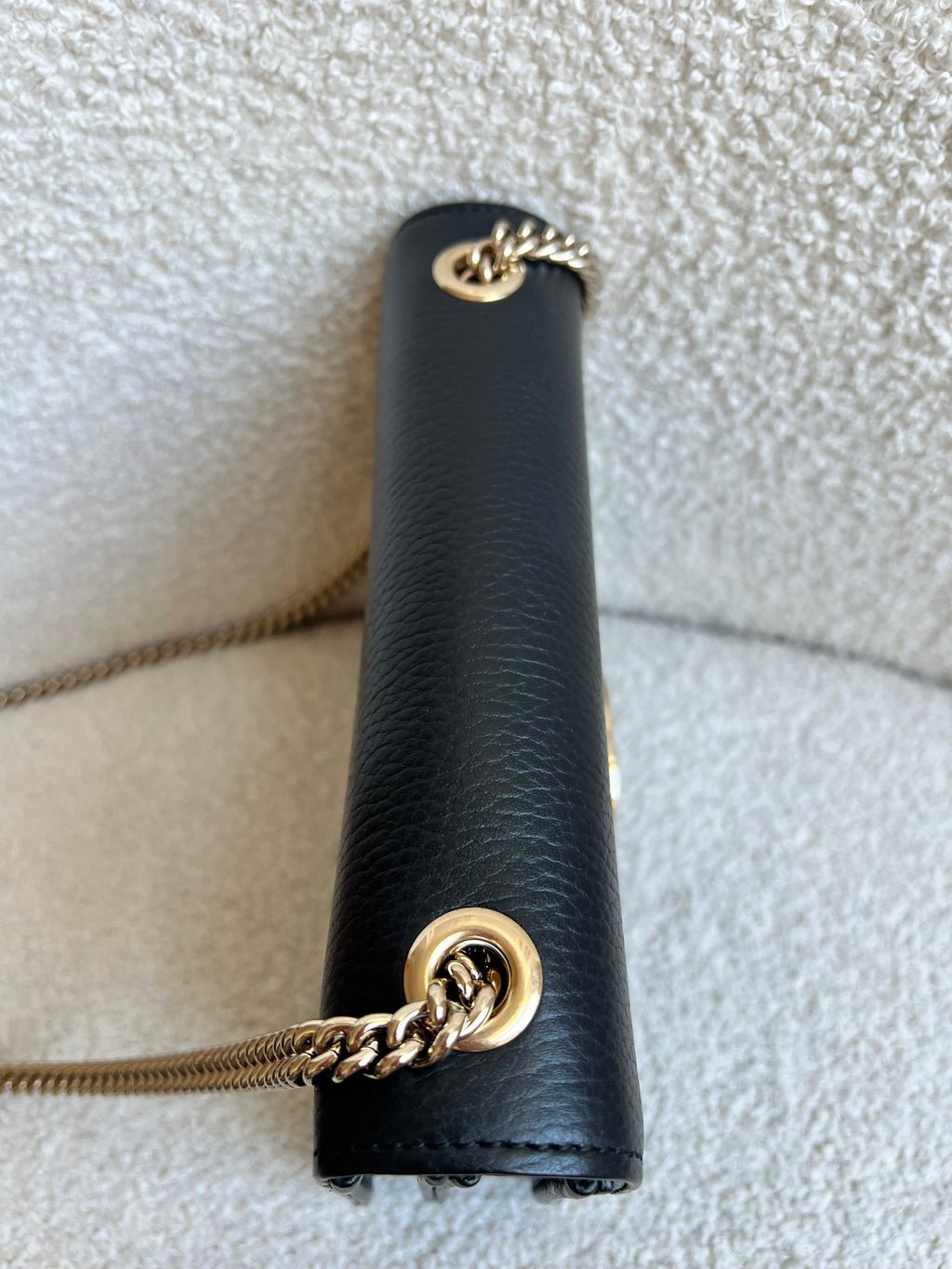 Gucci Interlocking GG Black Small Shoulder Bag