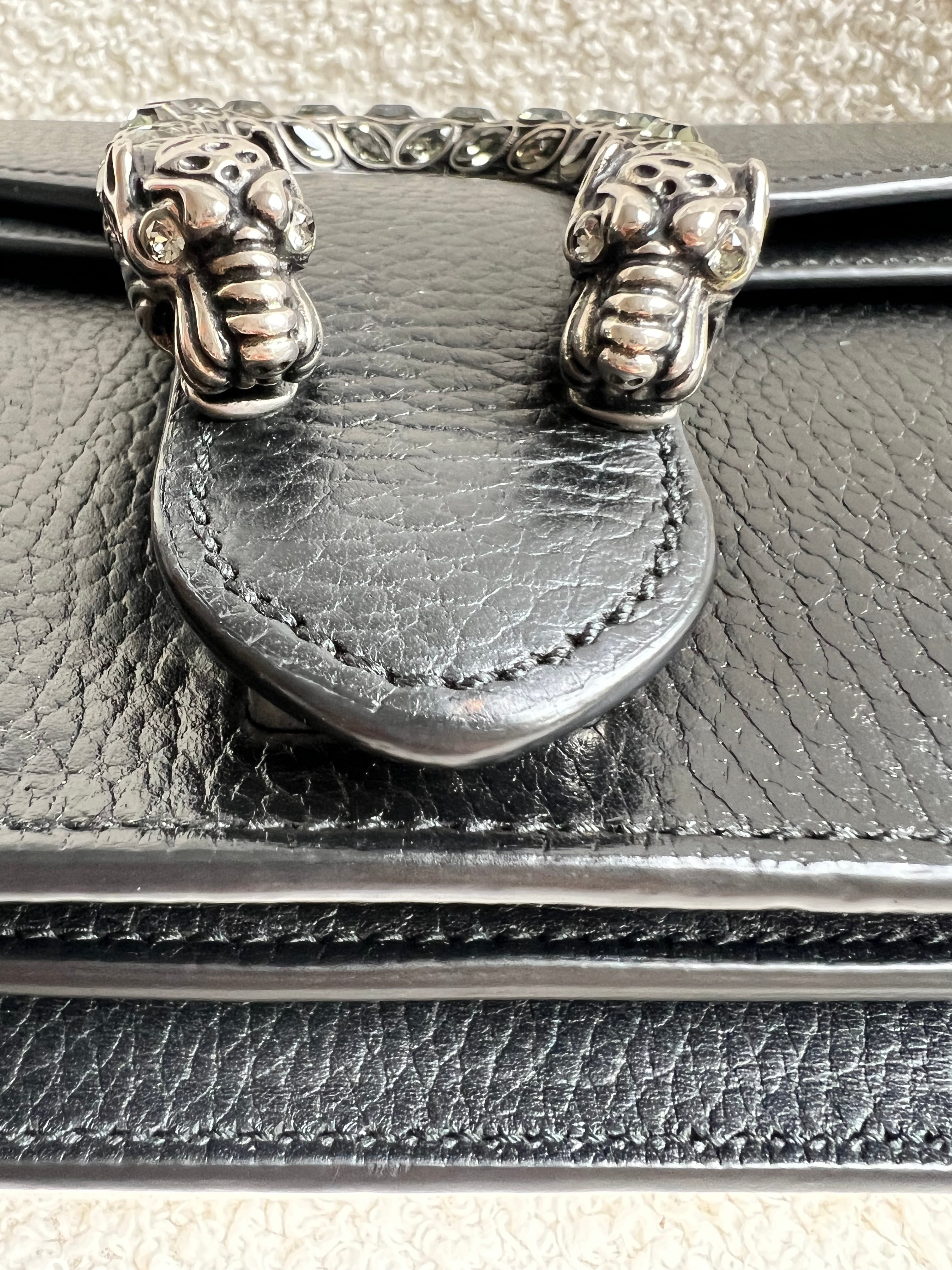 Gucci Dionysus GG Black Small Shoulder Bag (RRP £2,670)