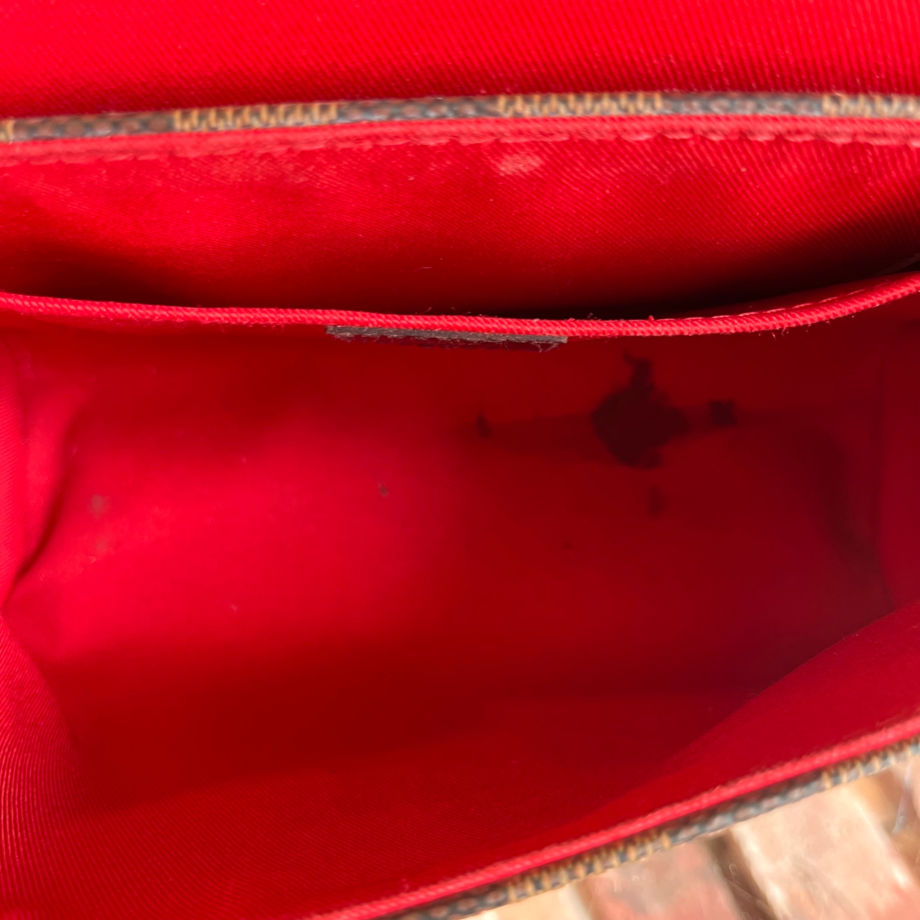 LOUIS VUITTON Croisette Damier Ebene Top Handle Bag