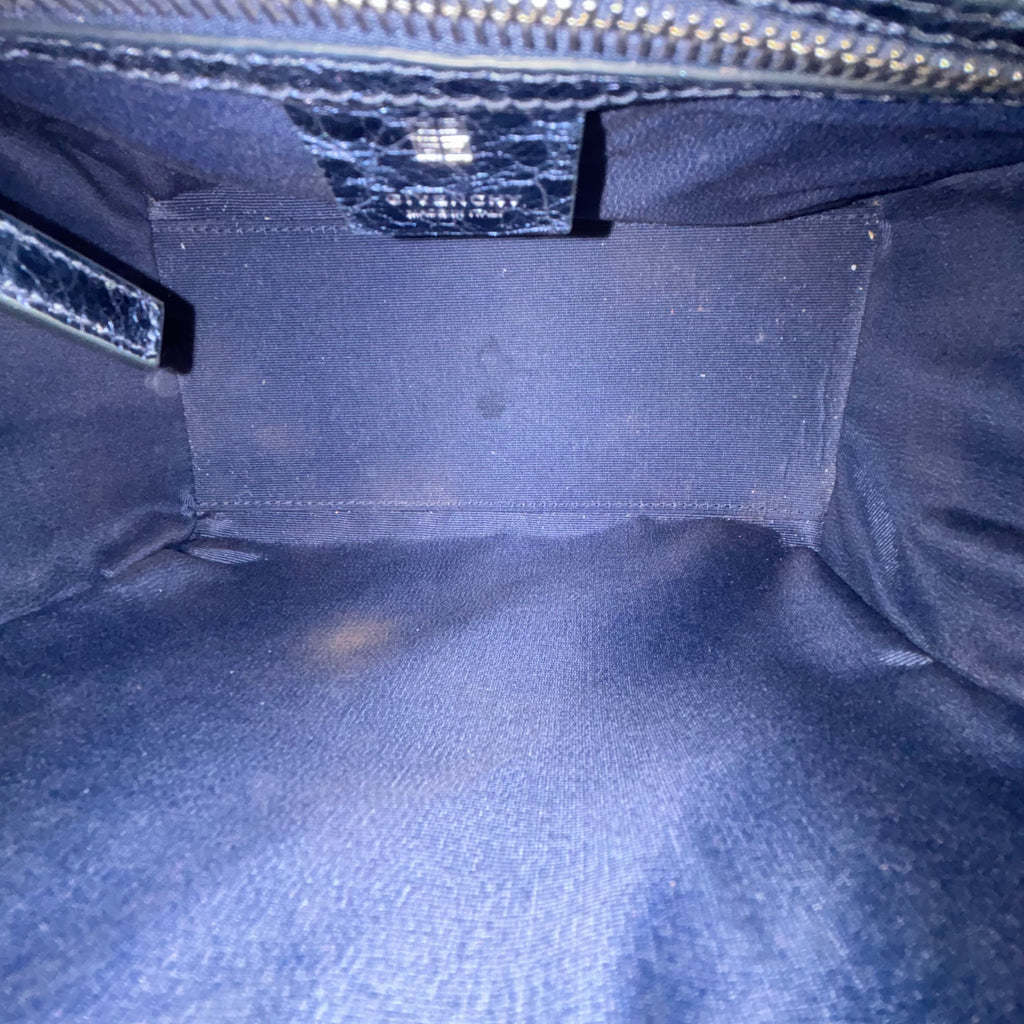 GIVENCHY Mini Antigona Blue Metallic Handbag