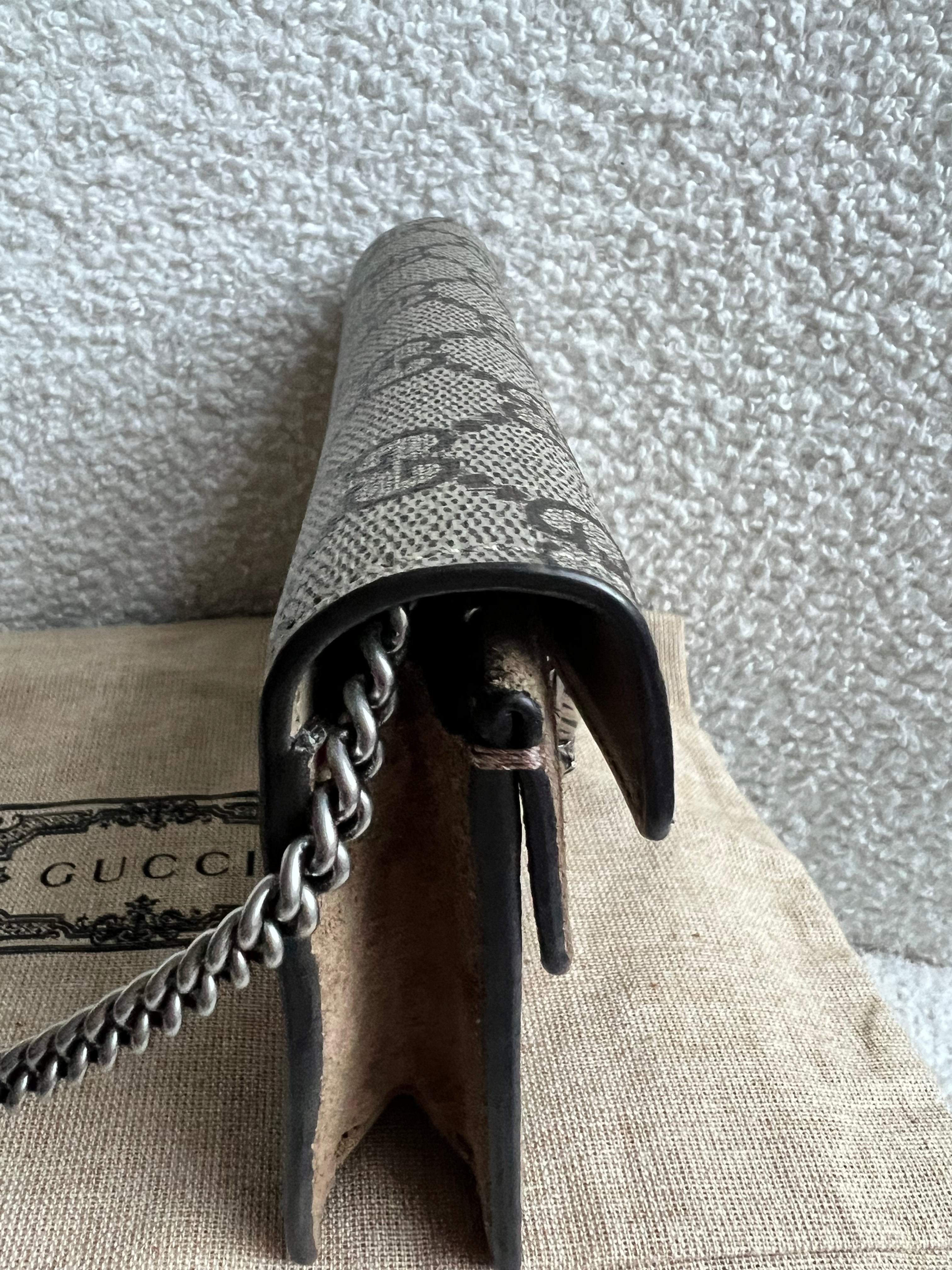 Gucci Dionysus GG Supreme Super Mini Shoulder Bag (RRP £890)