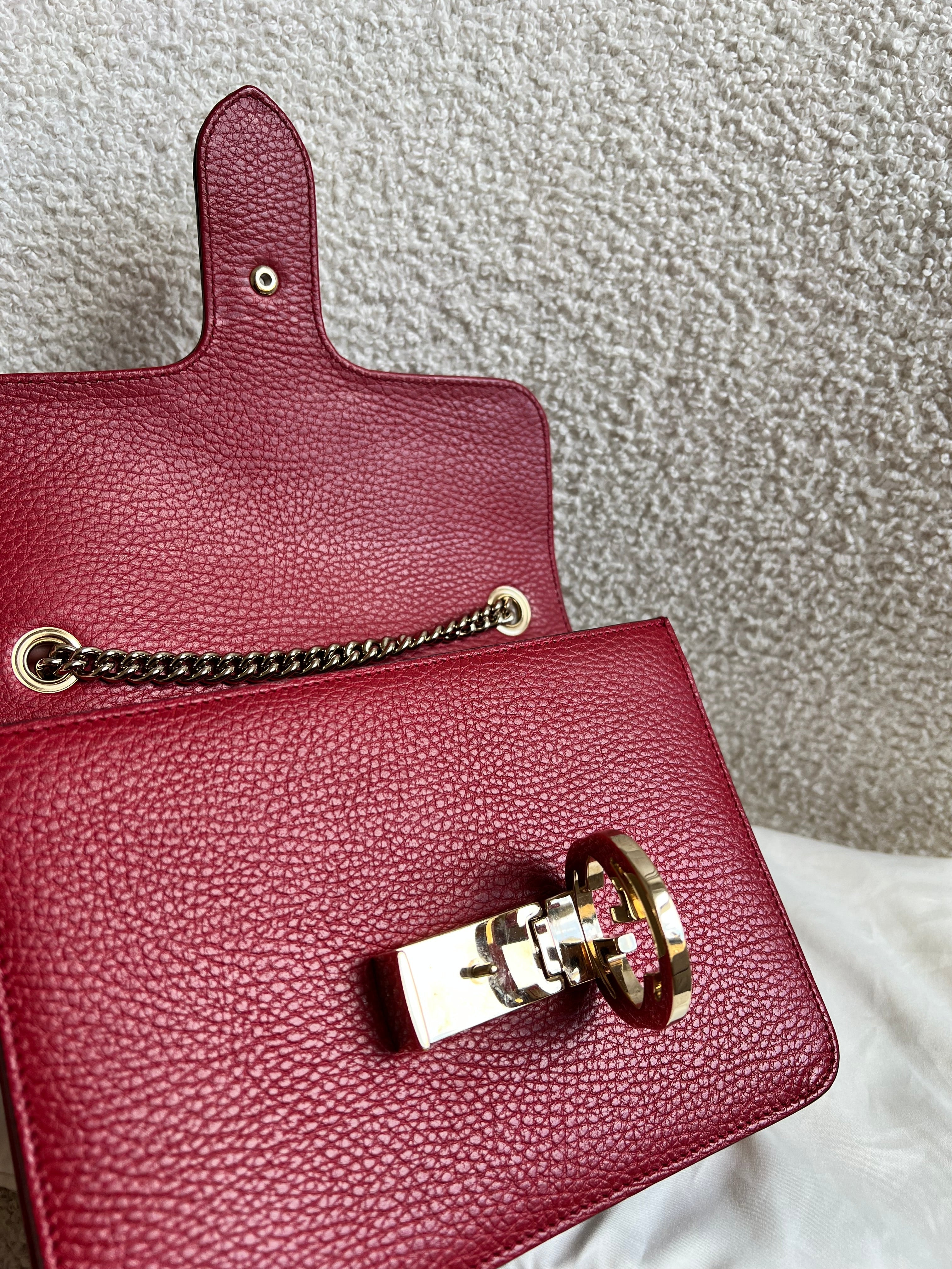 Gucci Interlocking GG Red Small Shoulder Bag
