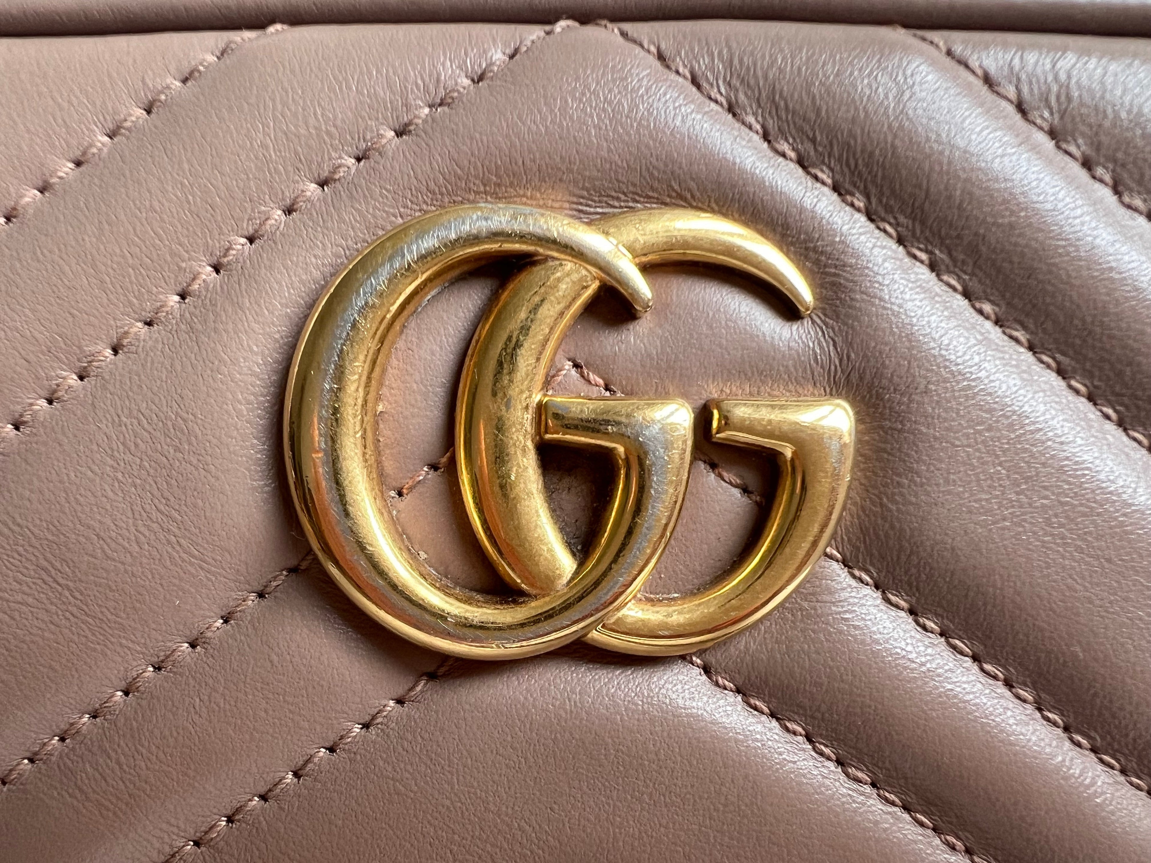 Gucci GG Dusty Pink Marmont Mini Shoulder Bag (RRP £1,360)