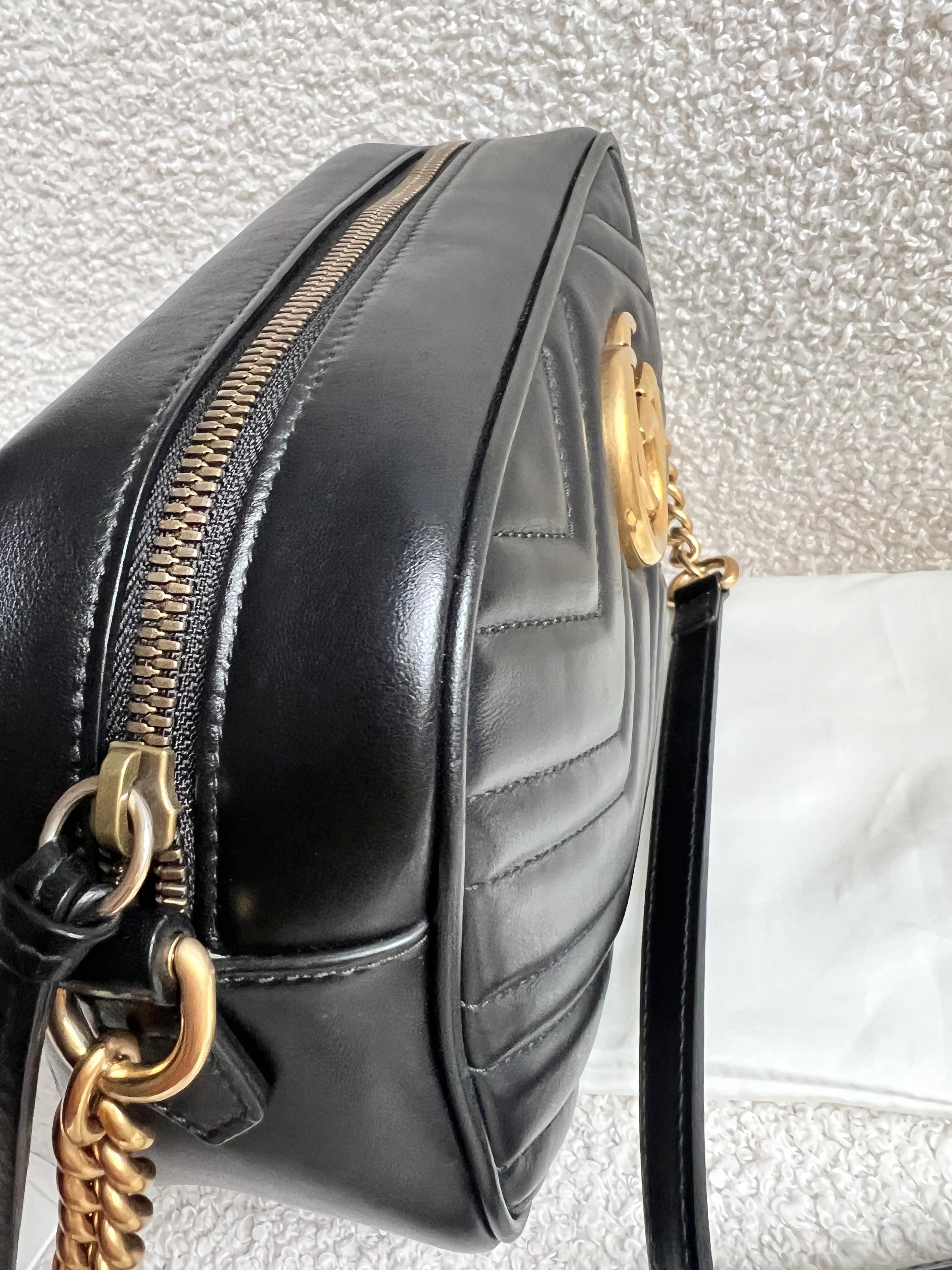 Gucci GG Black Marmont Small Shoulder Bag (RRP £1440)