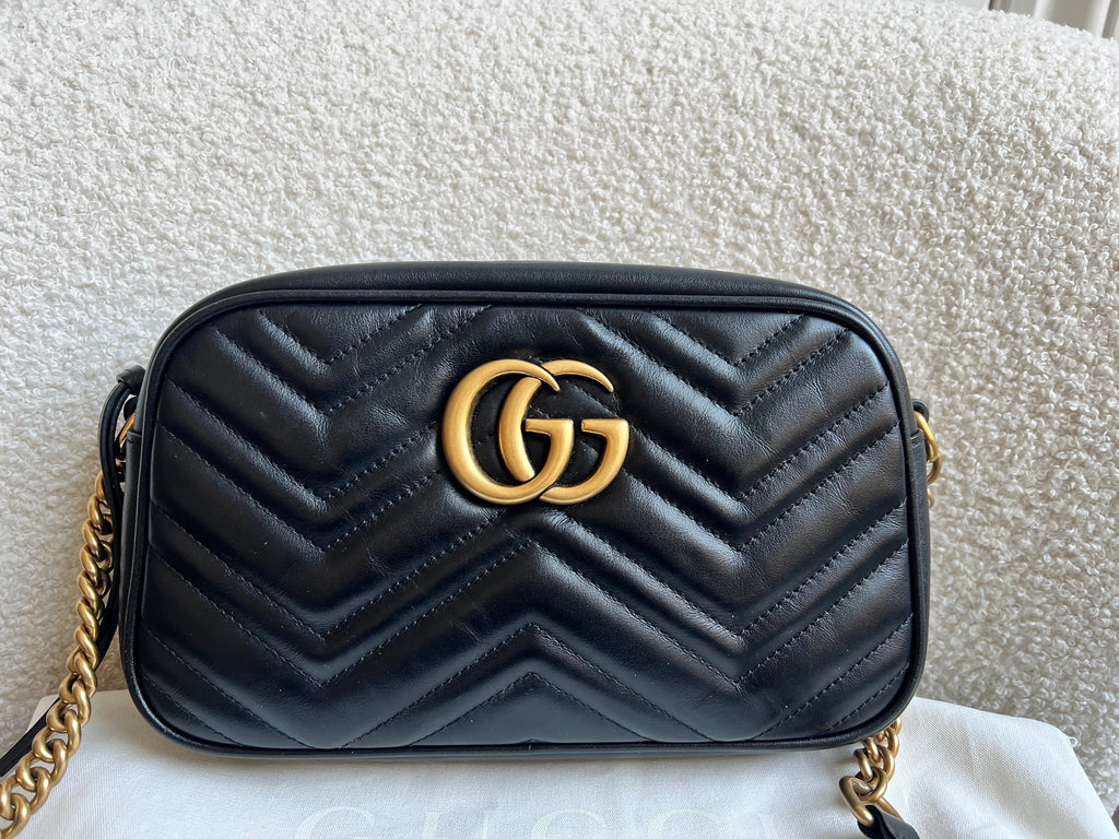 Gucci GG Black Marmont Small Shoulder Bag (RRP £1440)