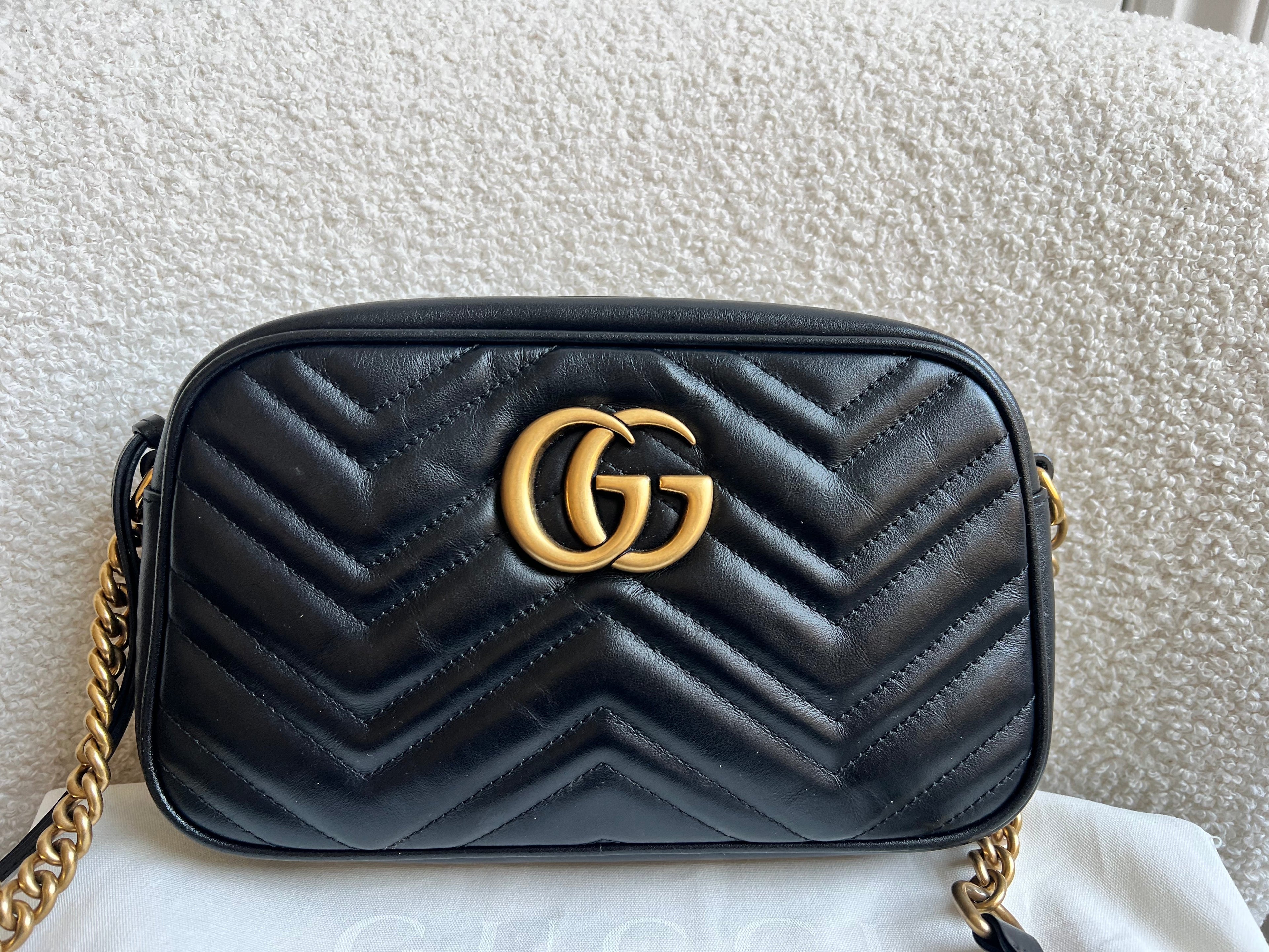 Gucci GG Black Marmont Small Shoulder Bag (RRP £1440)