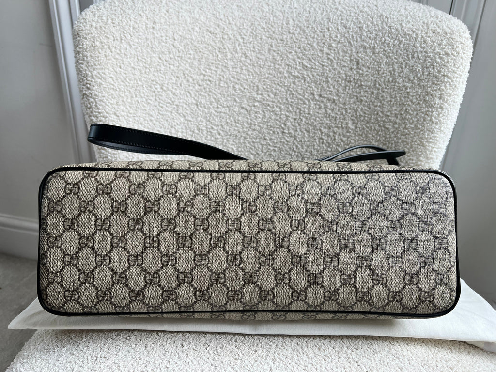 Gucci GG Supreme Coated Canvas Convertible Zip Tote