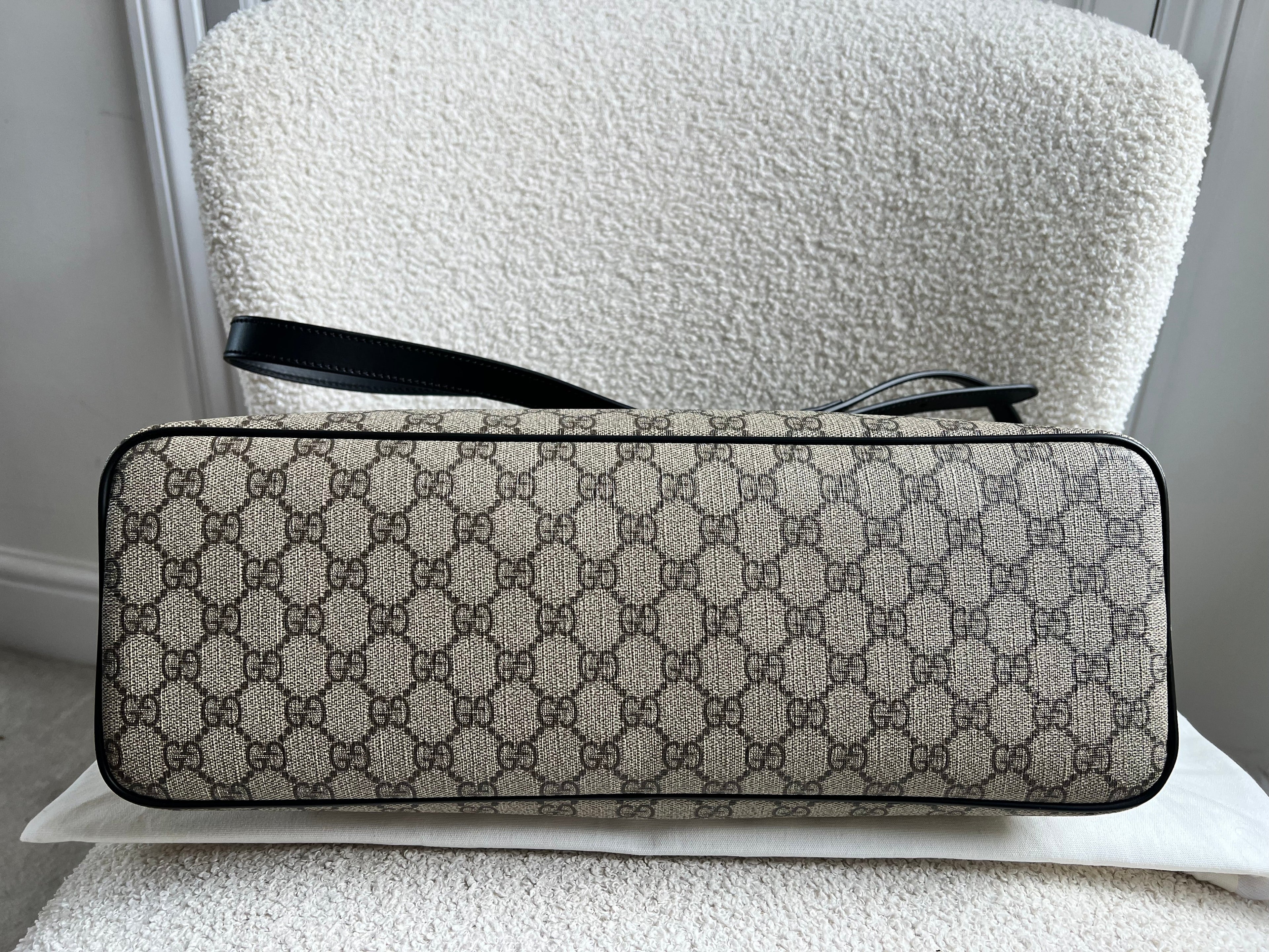 Gucci GG Supreme Coated Canvas Convertible Zip Tote