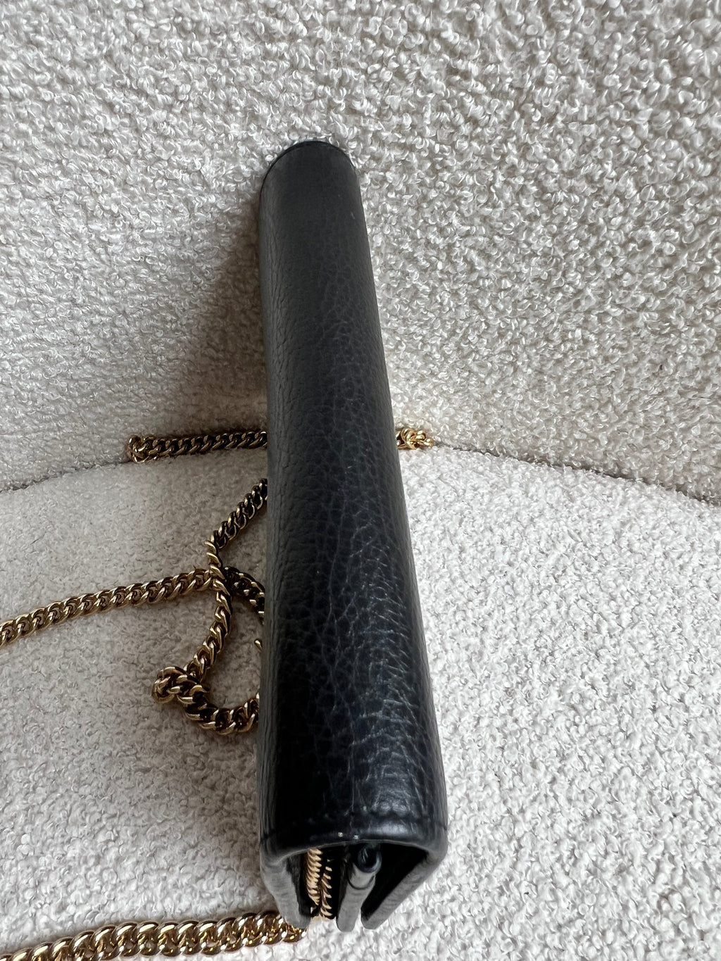 Gucci Black GG Marmont Chain Wallet (RRP £790)