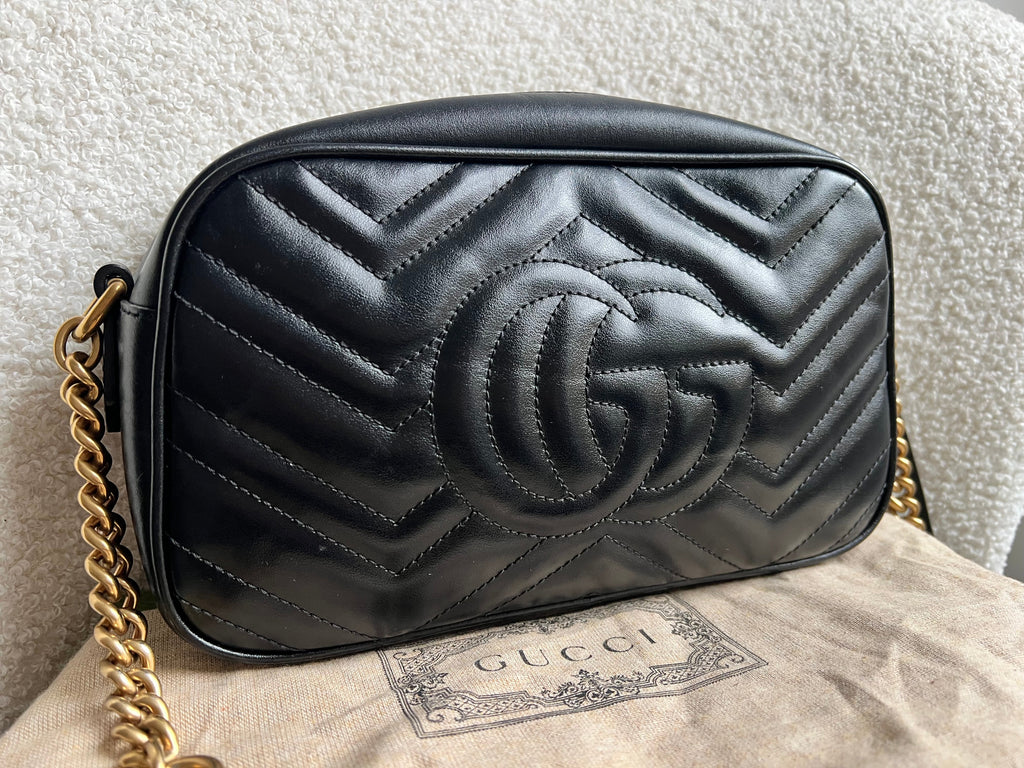 Gucci GG Black Marmont Small Shoulder Bag (RRP £1440)