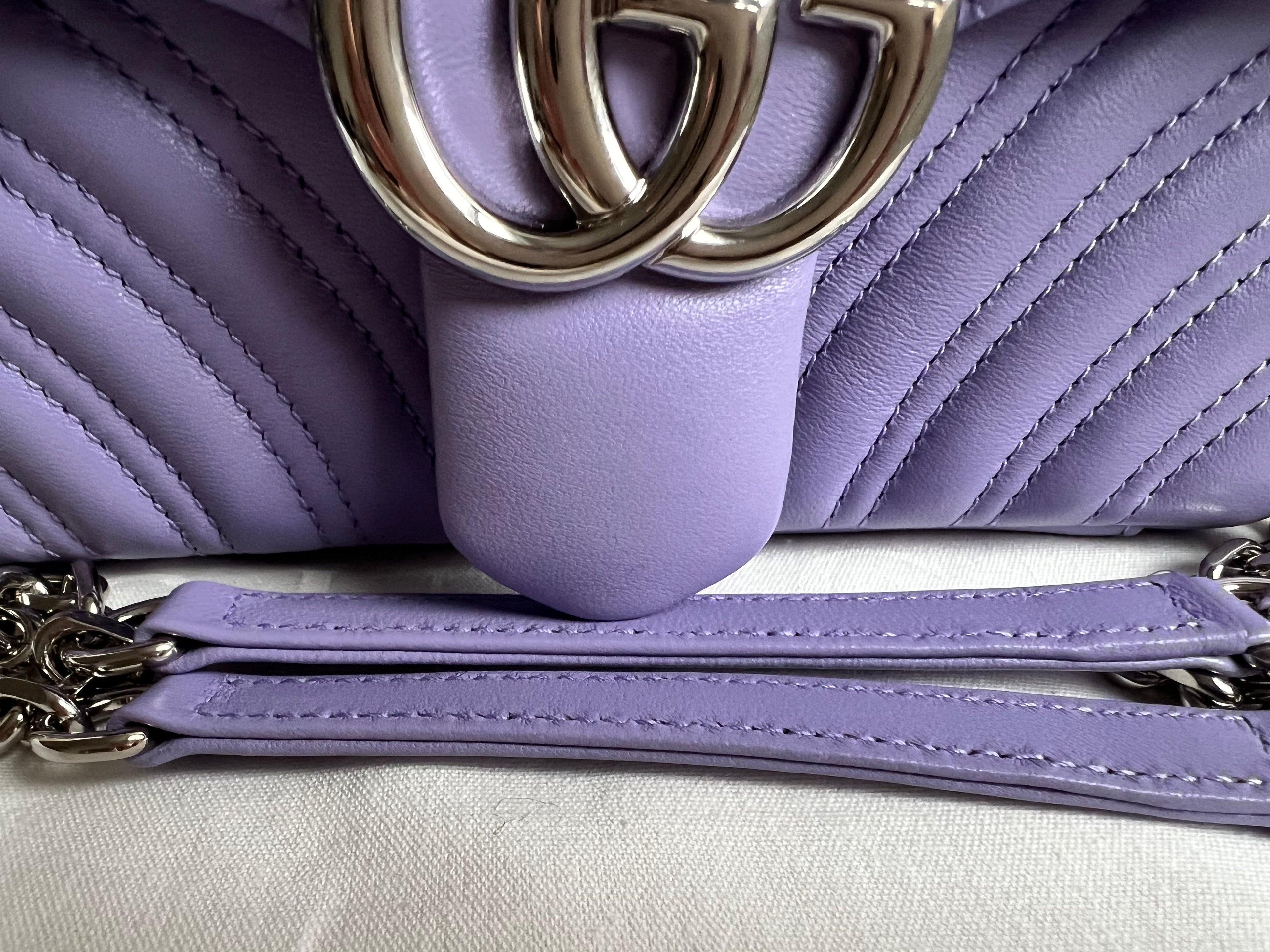 Gucci GG Purple Marmont Mini Shoulder Bag (RRP £1,890)