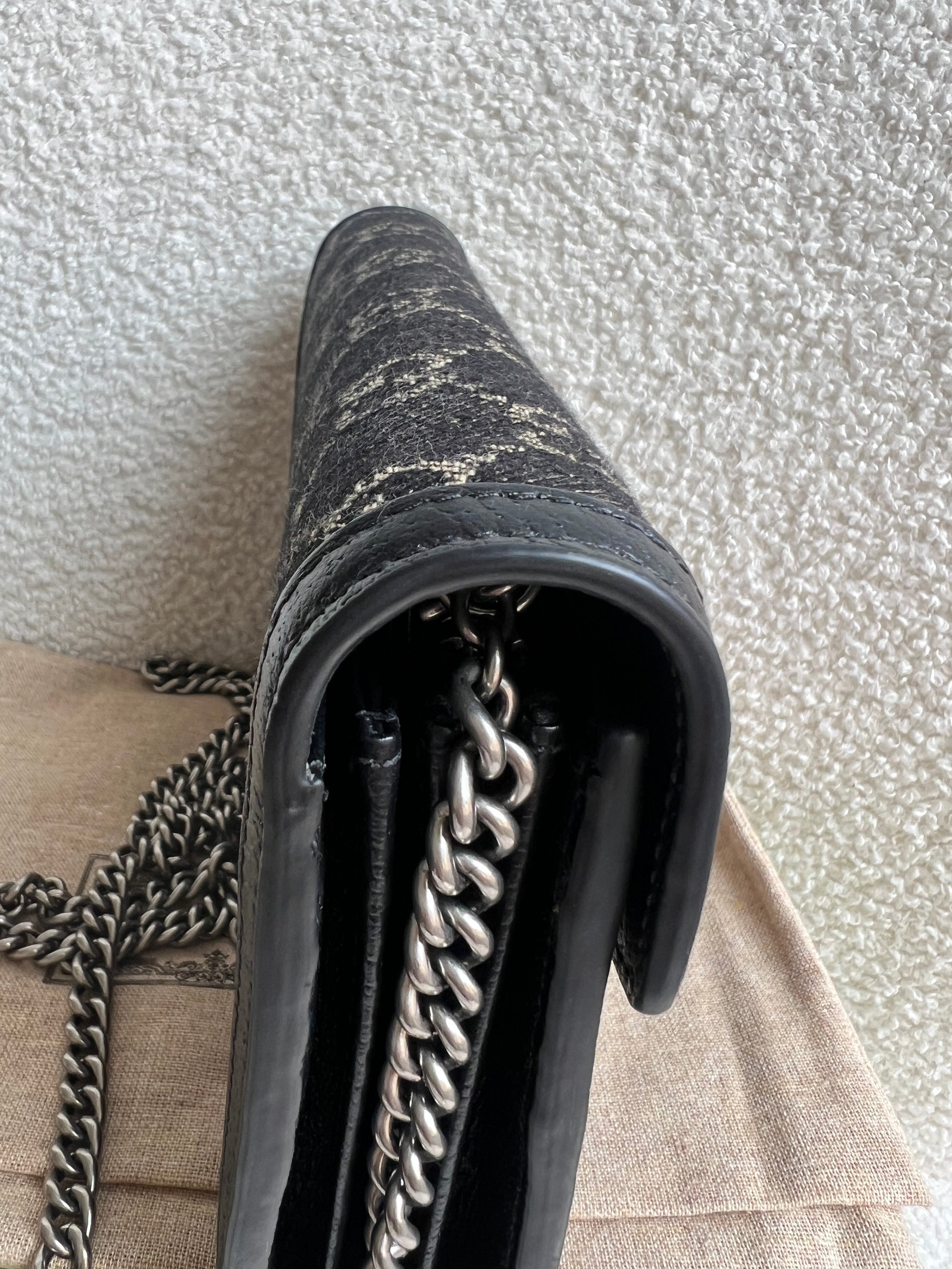 Gucci Dionysus Denim GG Mini Chain Bag