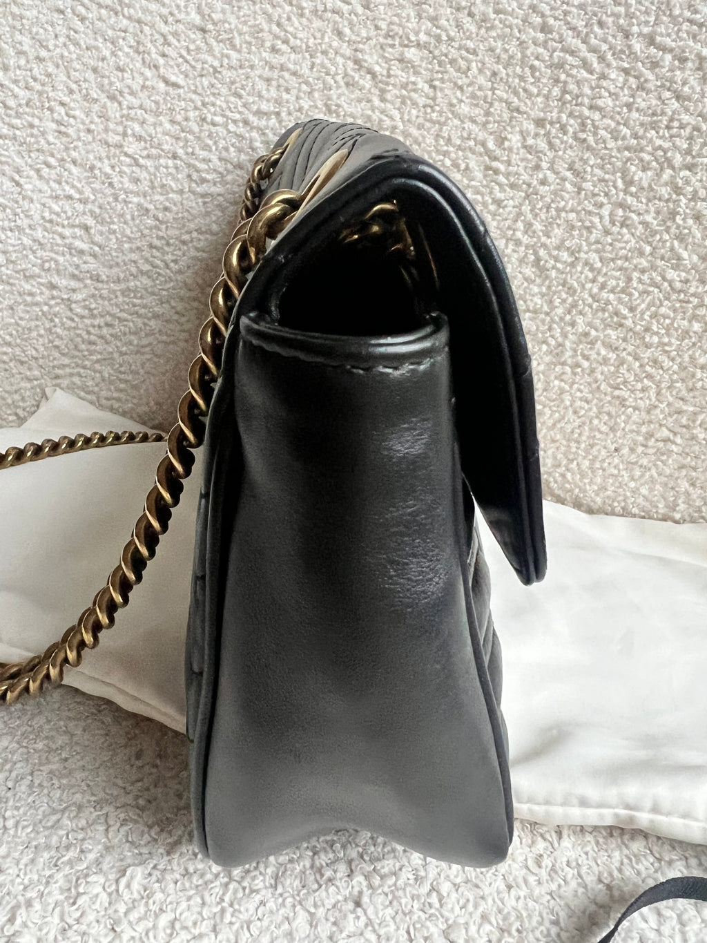 Gucci GG Black Marmont Small Shoulder Bag (RRP £2070)