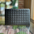 SAINT LAURENT Black Quilted Leather Pouch Clutch