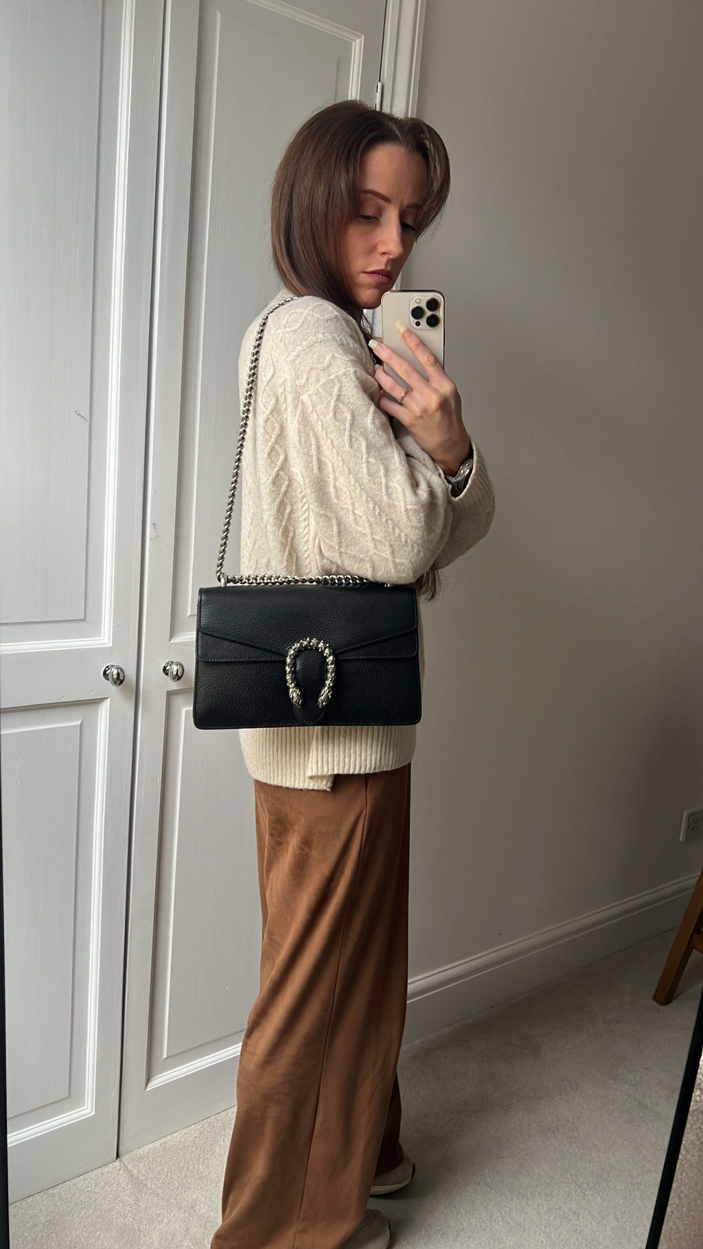 Gucci Dionysus GG Black Small Shoulder Bag (RRP £2,670)