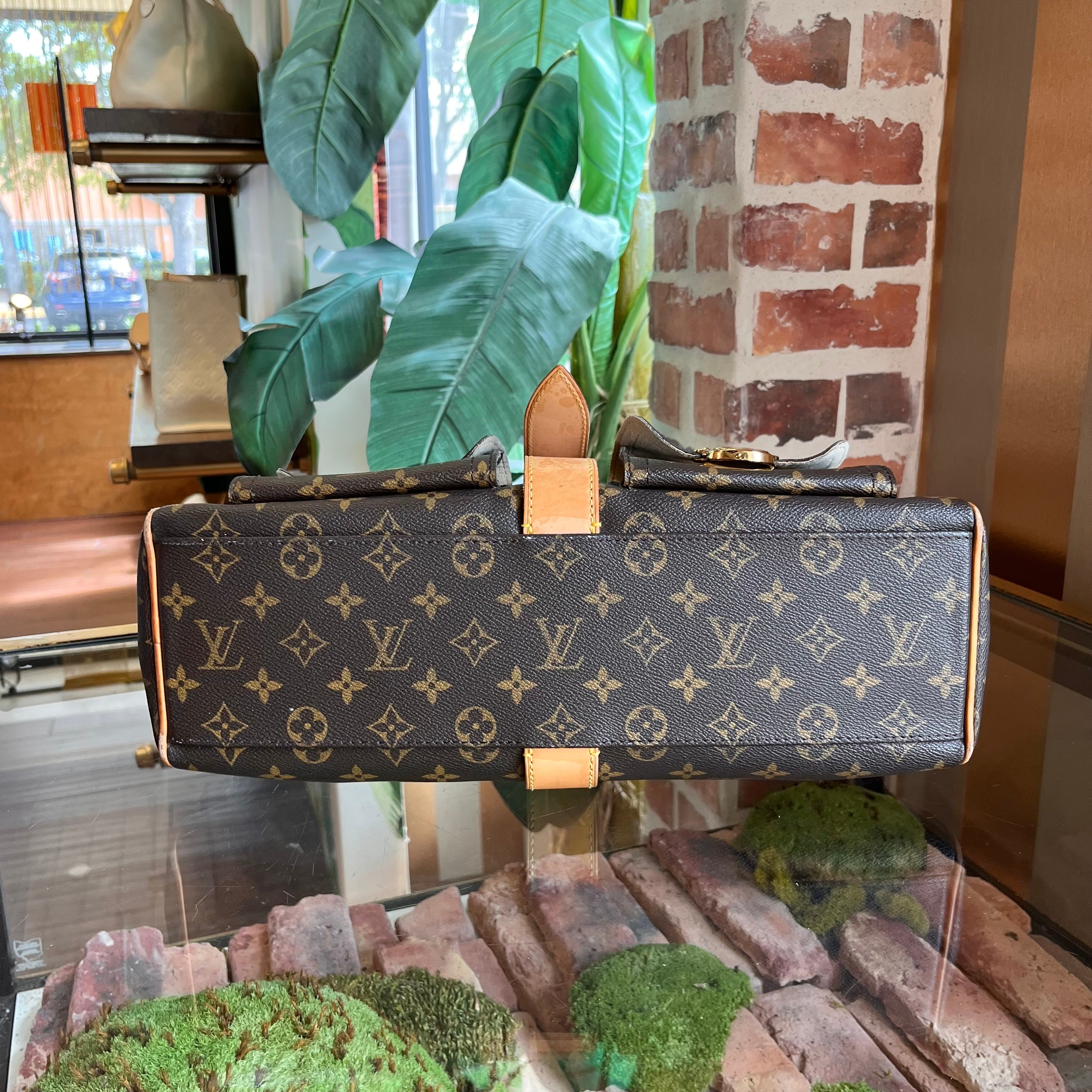 LOUIS VUITTON Manhattan GM Monogram Canvas Satchel Bag