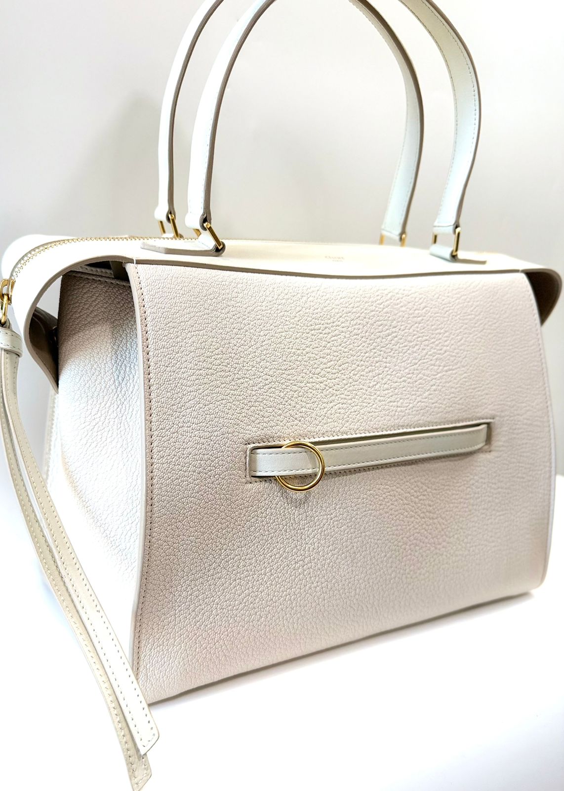 CÉLINE CALFSKIN LEATHER MEDIUM RING BAG