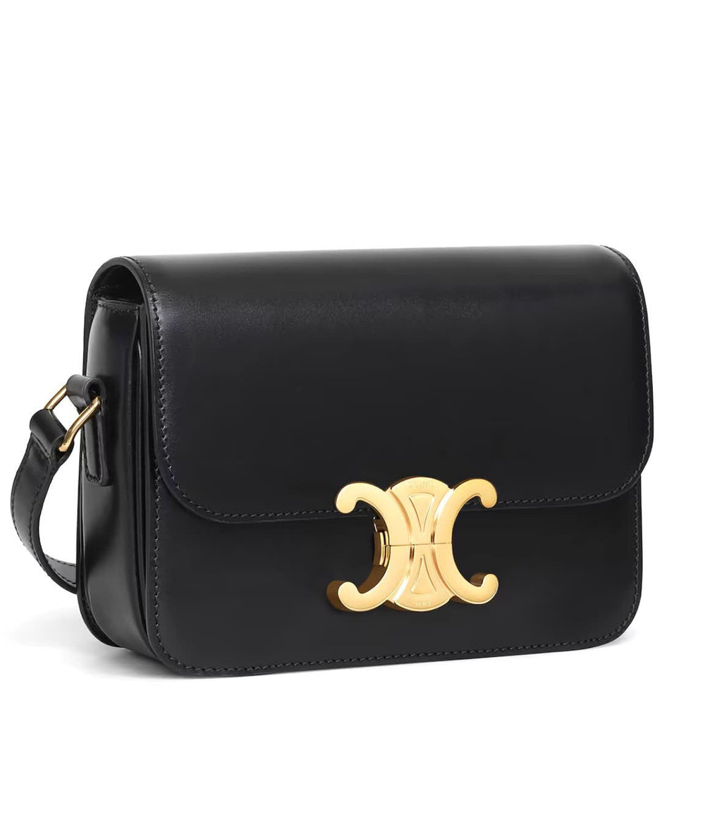 CÉLINE SHINY CALFSKIN TEEN TRIOMPHE SHOULDER BAG