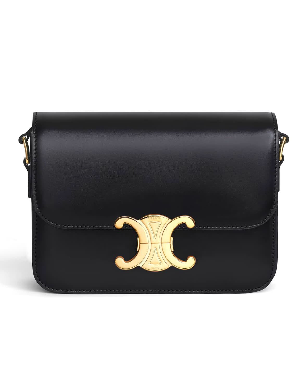 CÉLINE SHINY CALFSKIN TEEN TRIOMPHE SHOULDER BAG