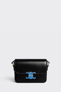 Teen Triomphe Bag In Shiny Calfskin With Enamel Closure