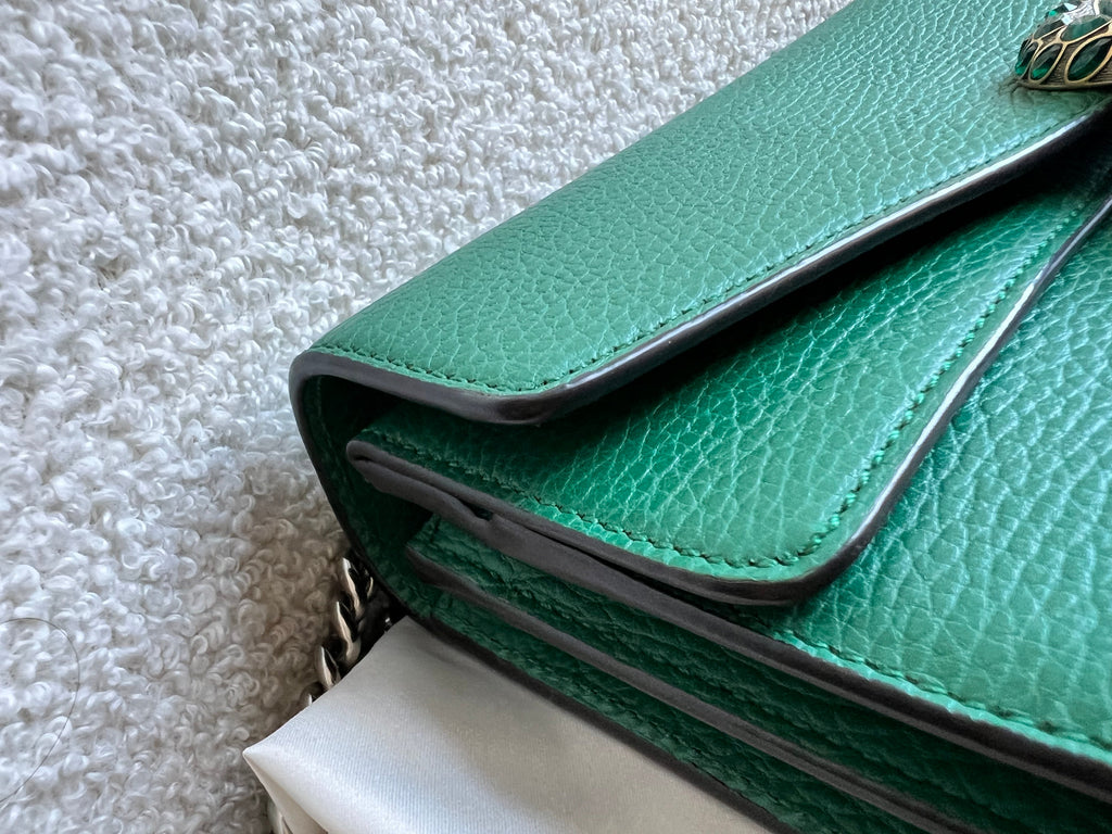 Gucci Dionysus GG Green Small Shoulder Bag (RRP £2,670)