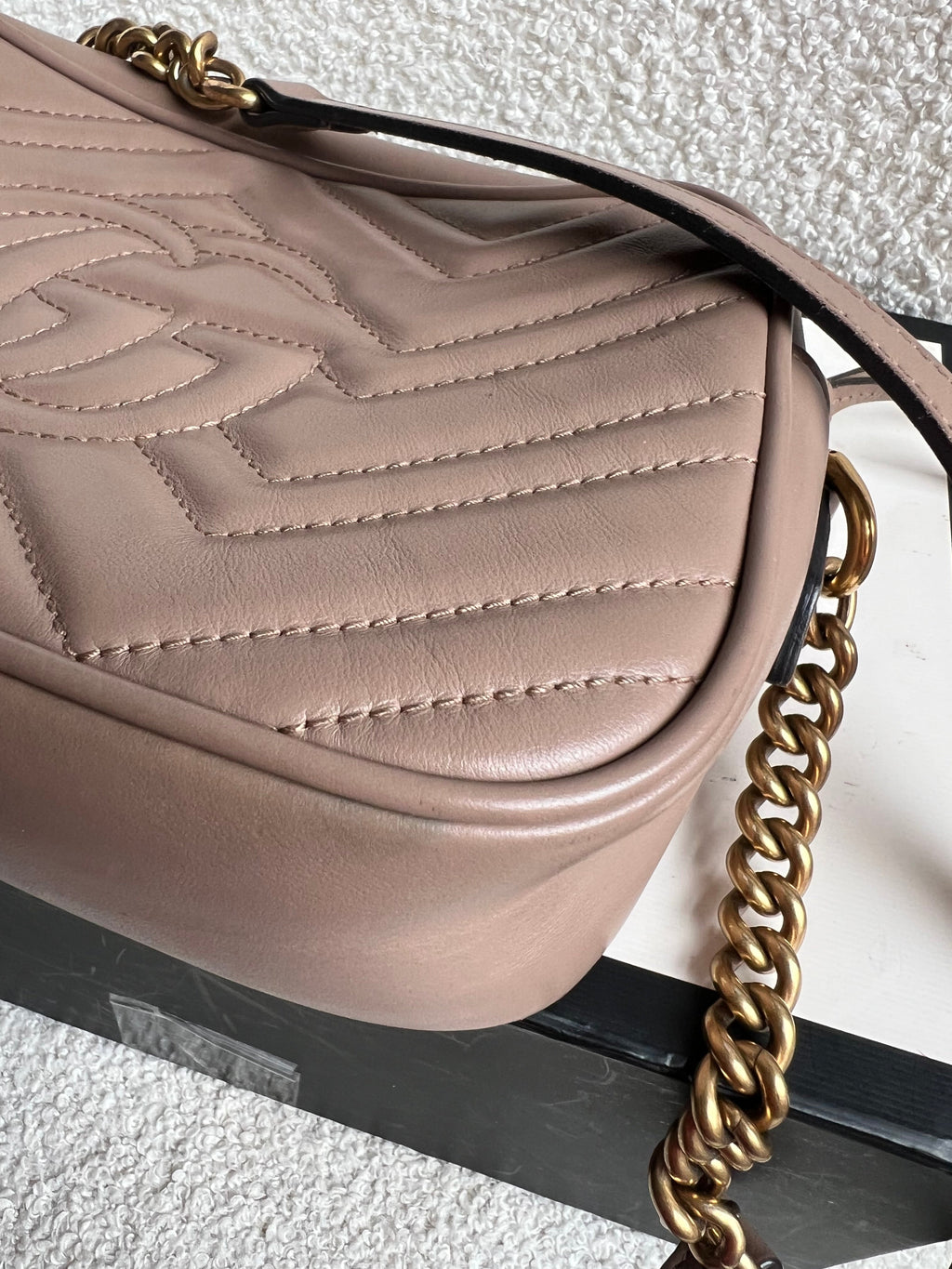 Gucci GG Marmont Dusty Pink Small Shoulder Bag (RRP £1440)