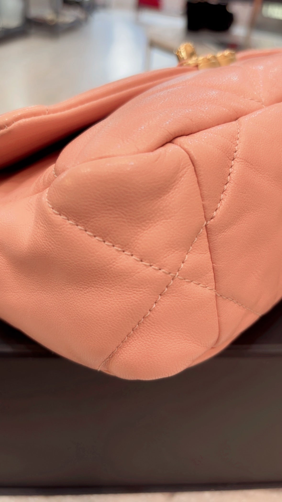 CHANEL QUILTED LAMBSKIN SMALL CHANEL 19 FLAP BAG