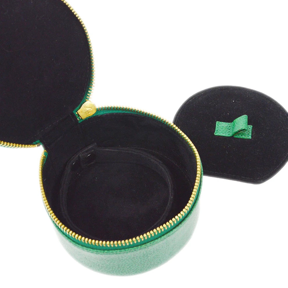 CHANEL TIMELESS CAVIAR LEATHER JEWELRY CASE