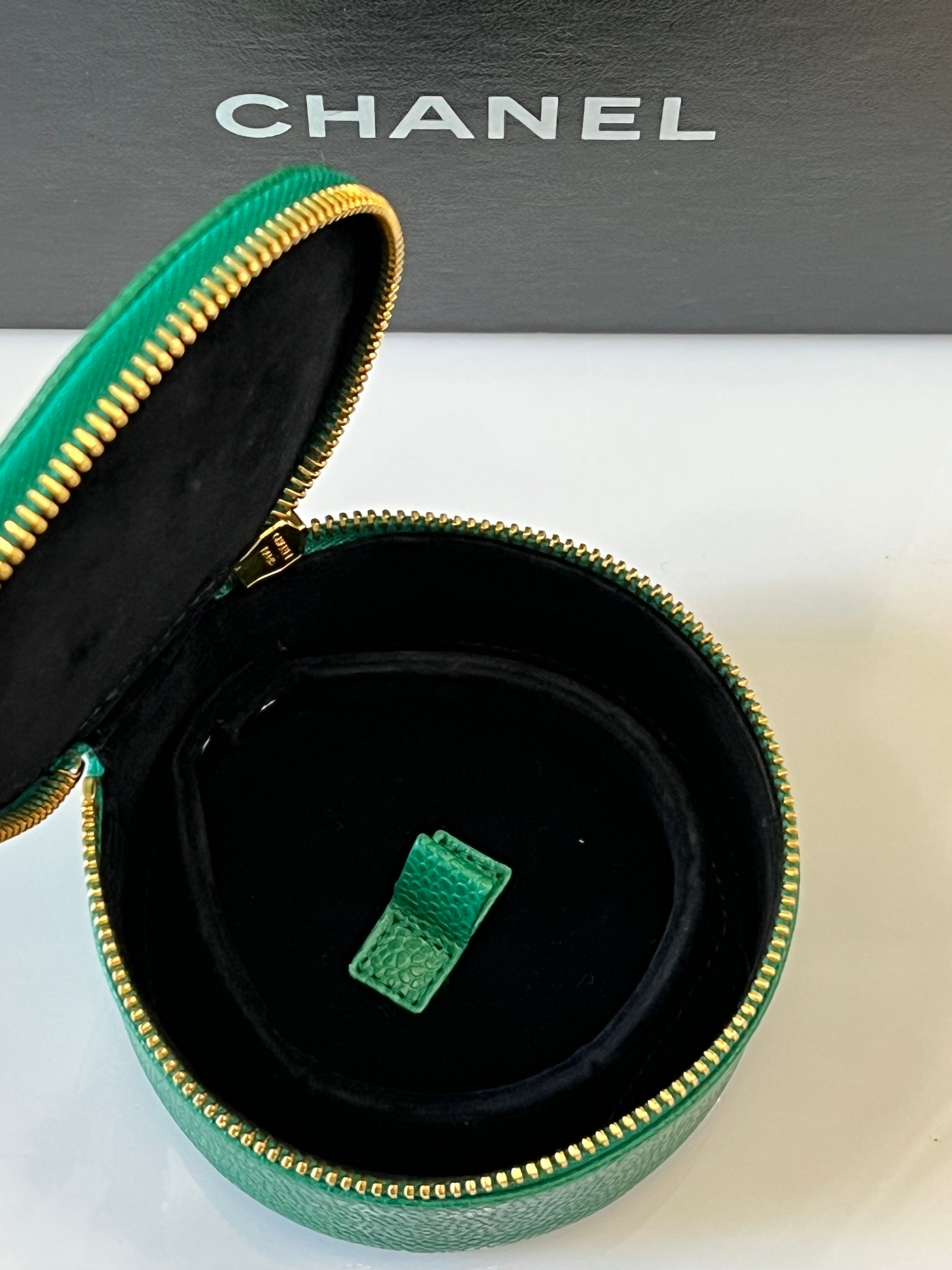 CHANEL TIMELESS CAVIAR LEATHER JEWELRY CASE