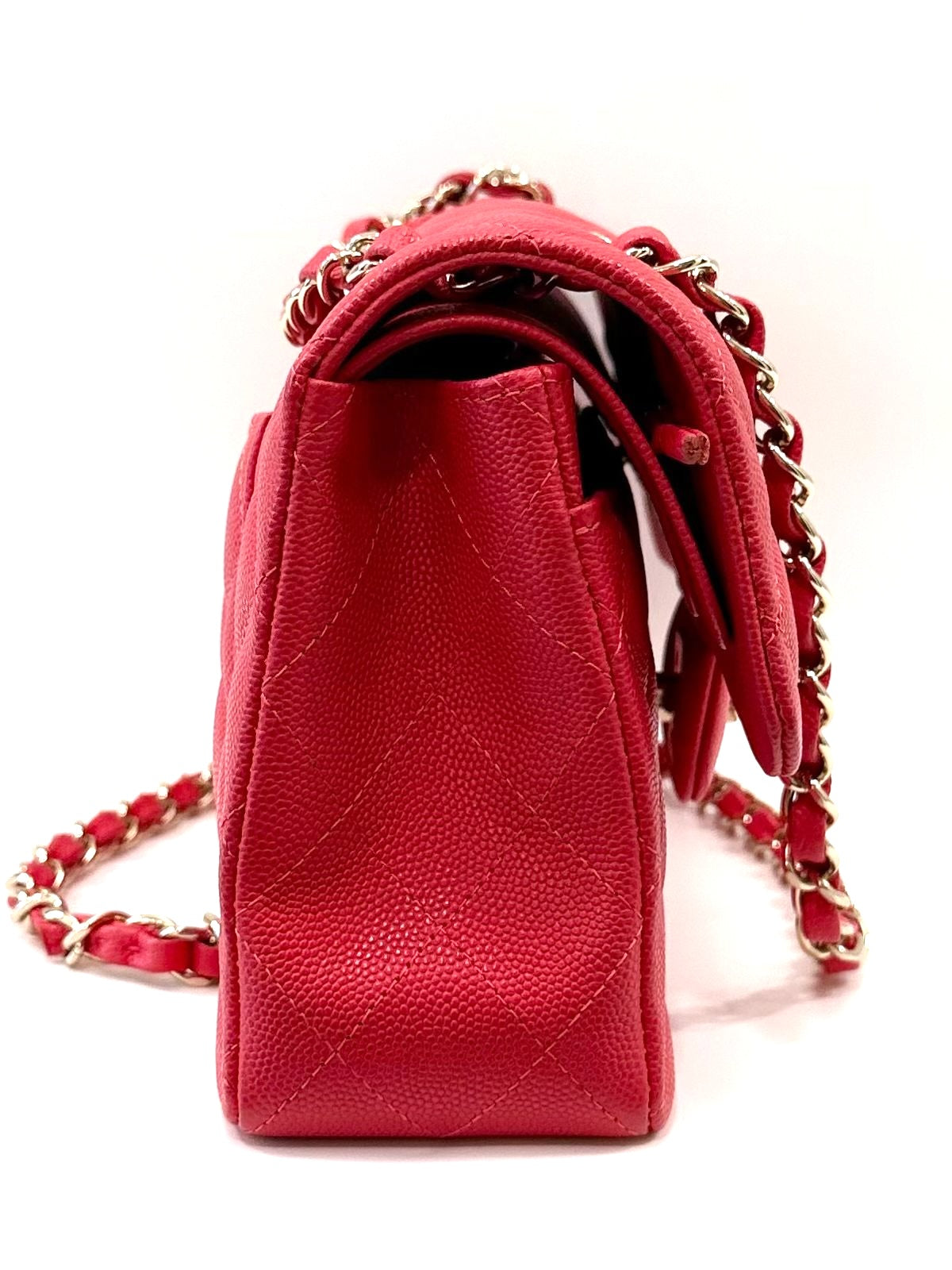 CHANEL 19B CAVIAR LEATHER SMALL CLASSIC DOUBLE FLAP BAG