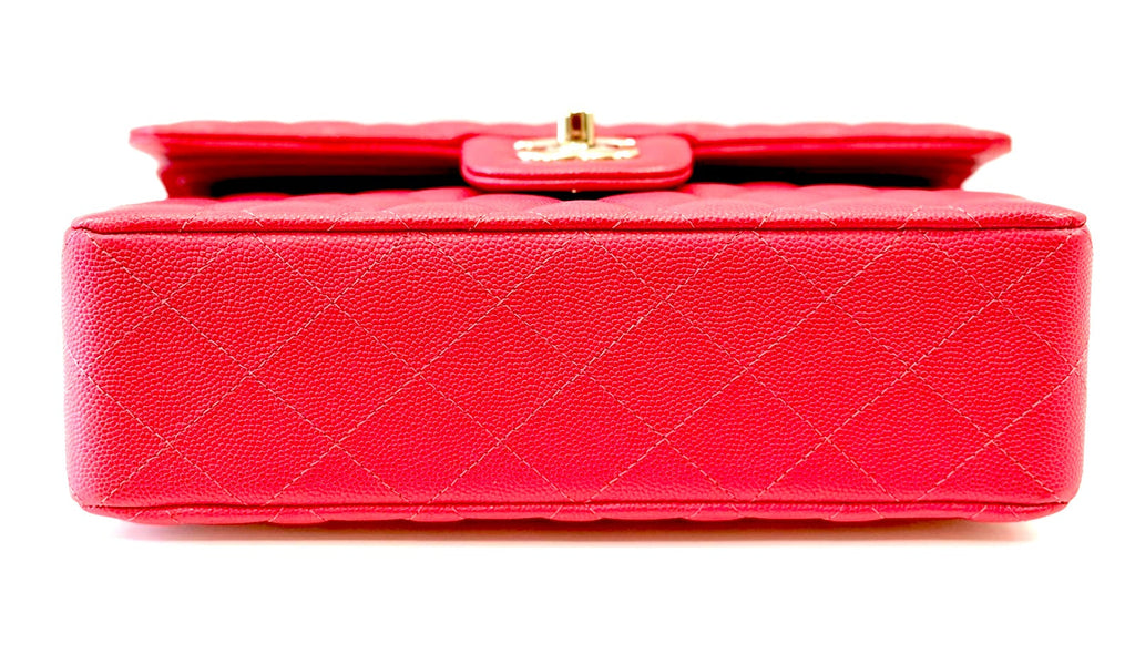 CHANEL 19B CAVIAR LEATHER SMALL CLASSIC DOUBLE FLAP BAG