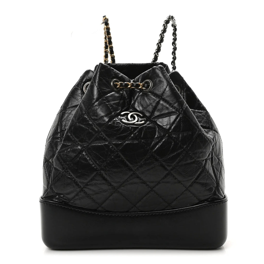 CHANEL AGED CALFSKIN QUILTED LEATHER SMALL GABRIELLE BACKPACK