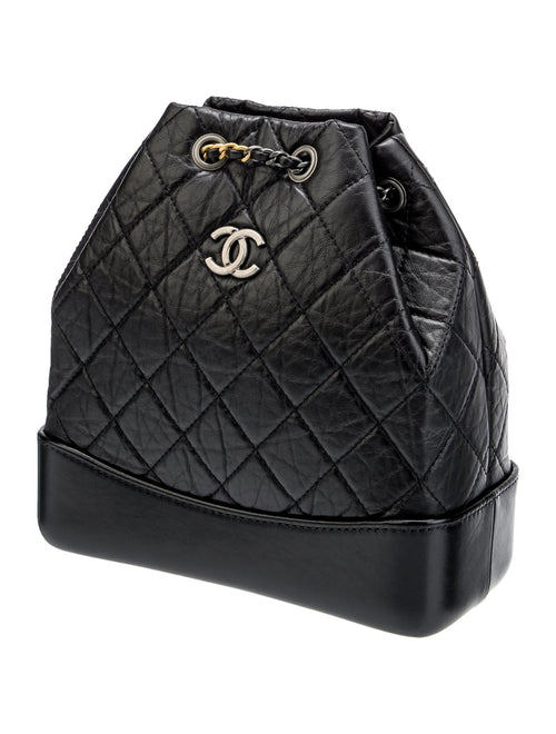 CHANEL AGED CALFSKIN QUILTED LEATHER SMALL GABRIELLE BACKPACK
