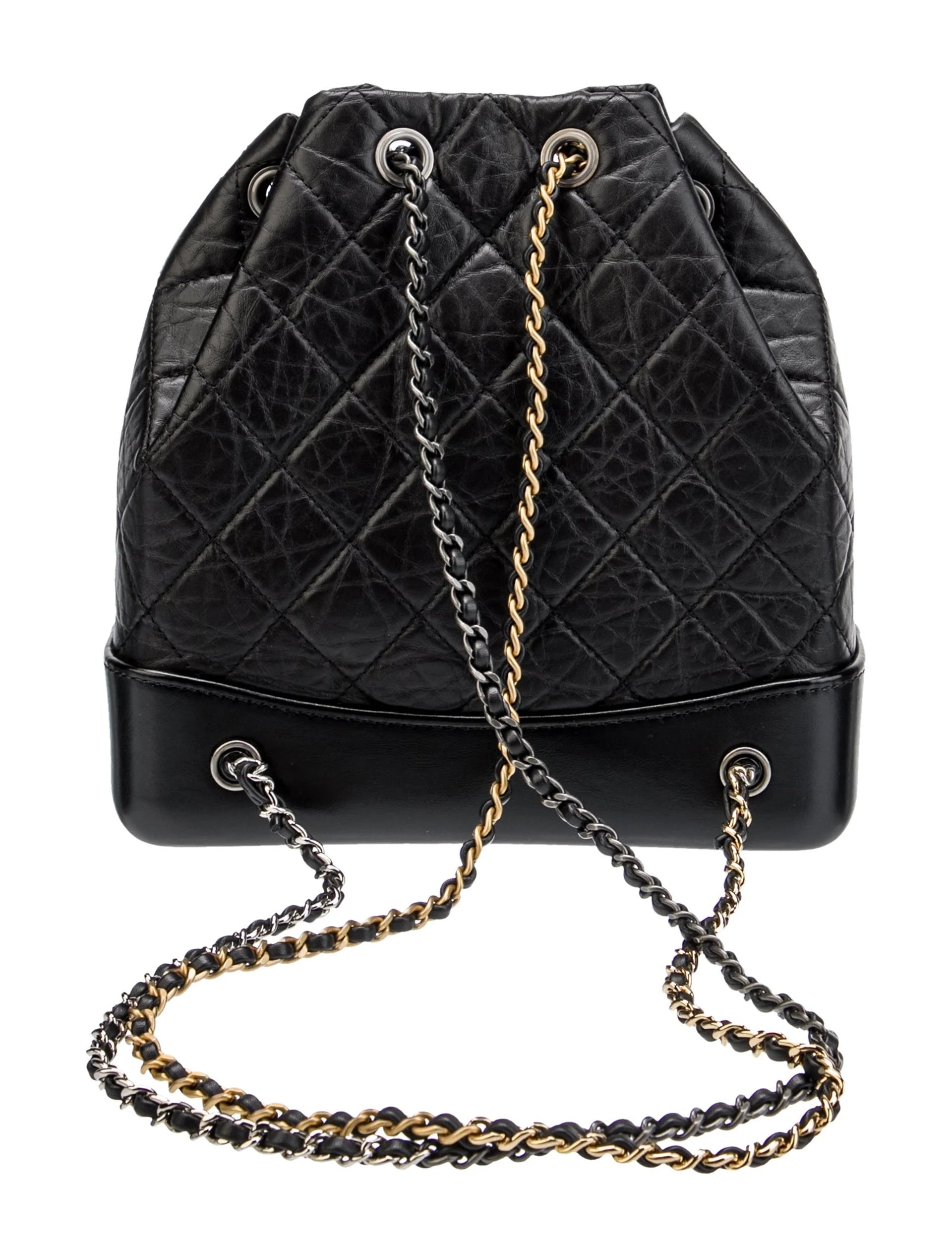 CHANEL AGED CALFSKIN QUILTED LEATHER SMALL GABRIELLE BACKPACK