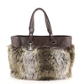 CHANEL BIARRITZ FUR LARGE TOTE BAG
