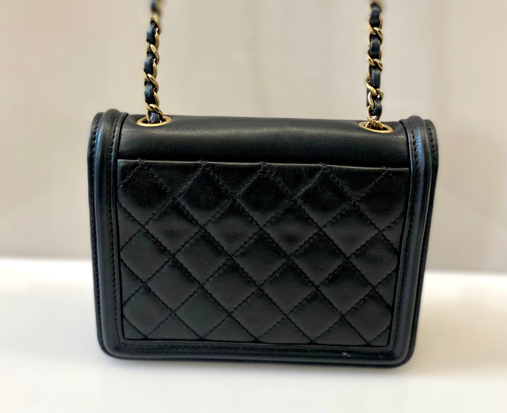 CHANEL SEAMLESS GREEK BOY MINI BRICK BAG