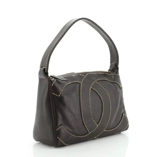 CHANEL CC CAVIAR STITCH SHOULDER BAG