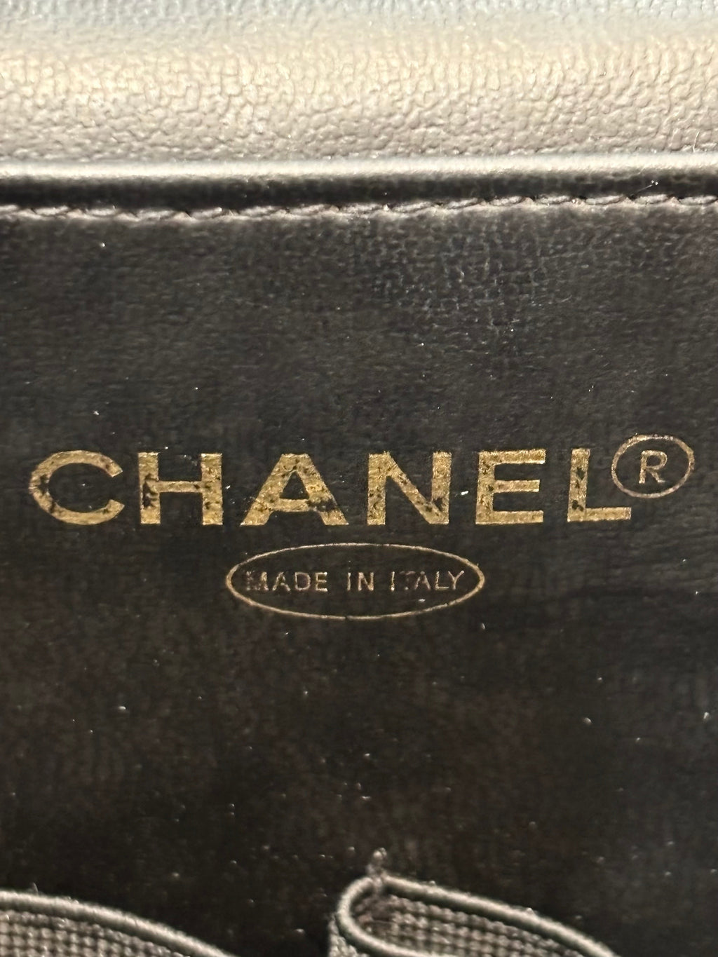 CHANEL CC CAVIAR LEATHER 2WAY VINTAGE VANITY BAG