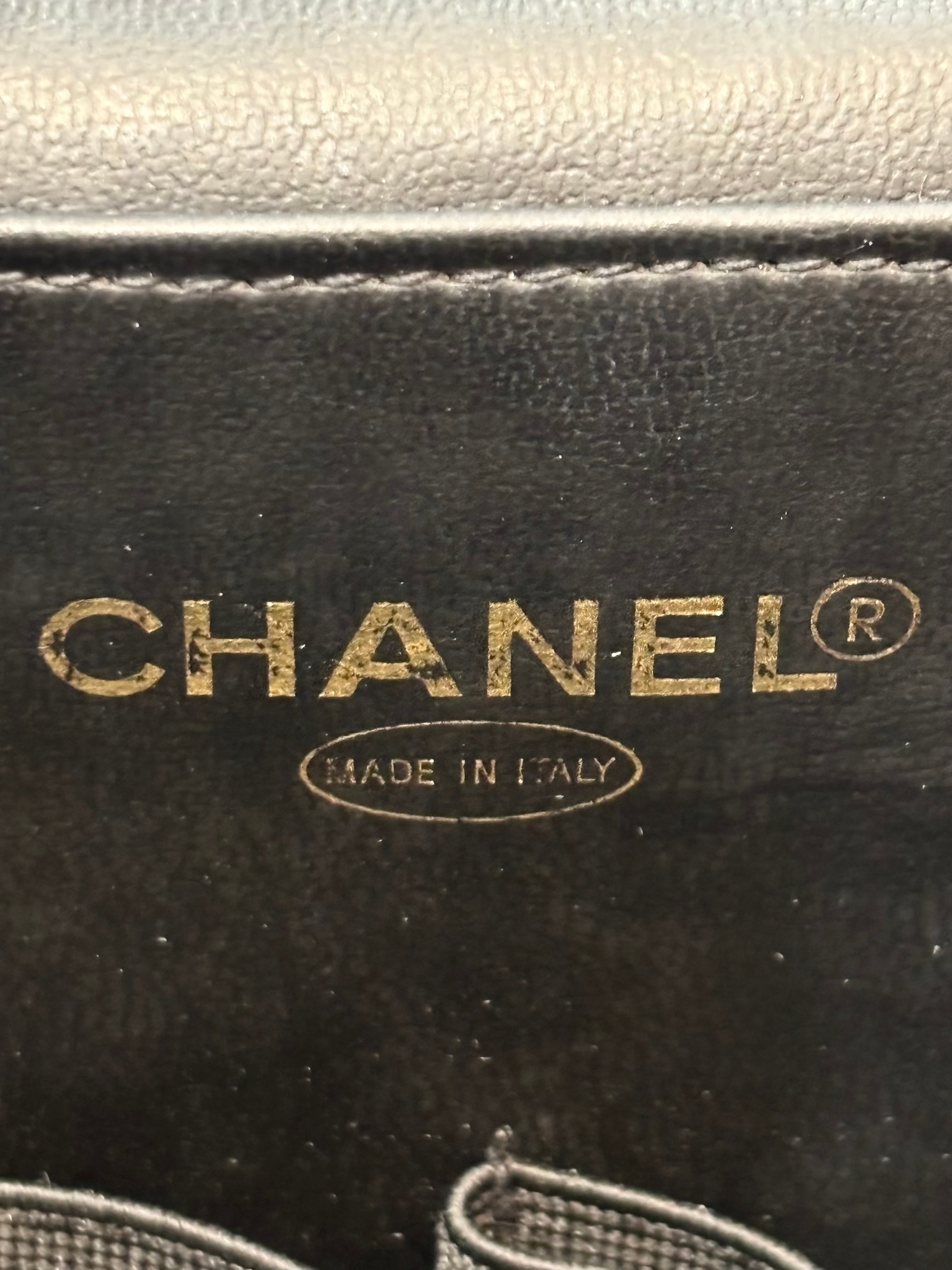 CHANEL CC CAVIAR LEATHER 2WAY VINTAGE VANITY BAG