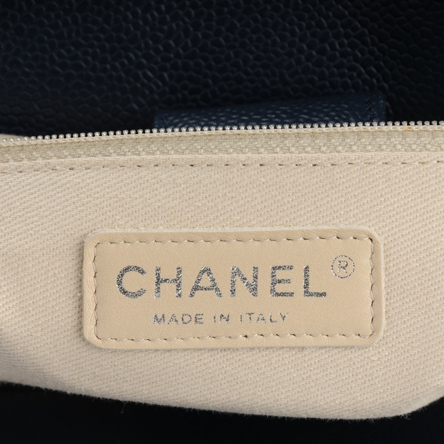 CHANEL CC SOFT CAVIAR LEATHER MEDIUM TOP HANDLE TOTE BAG