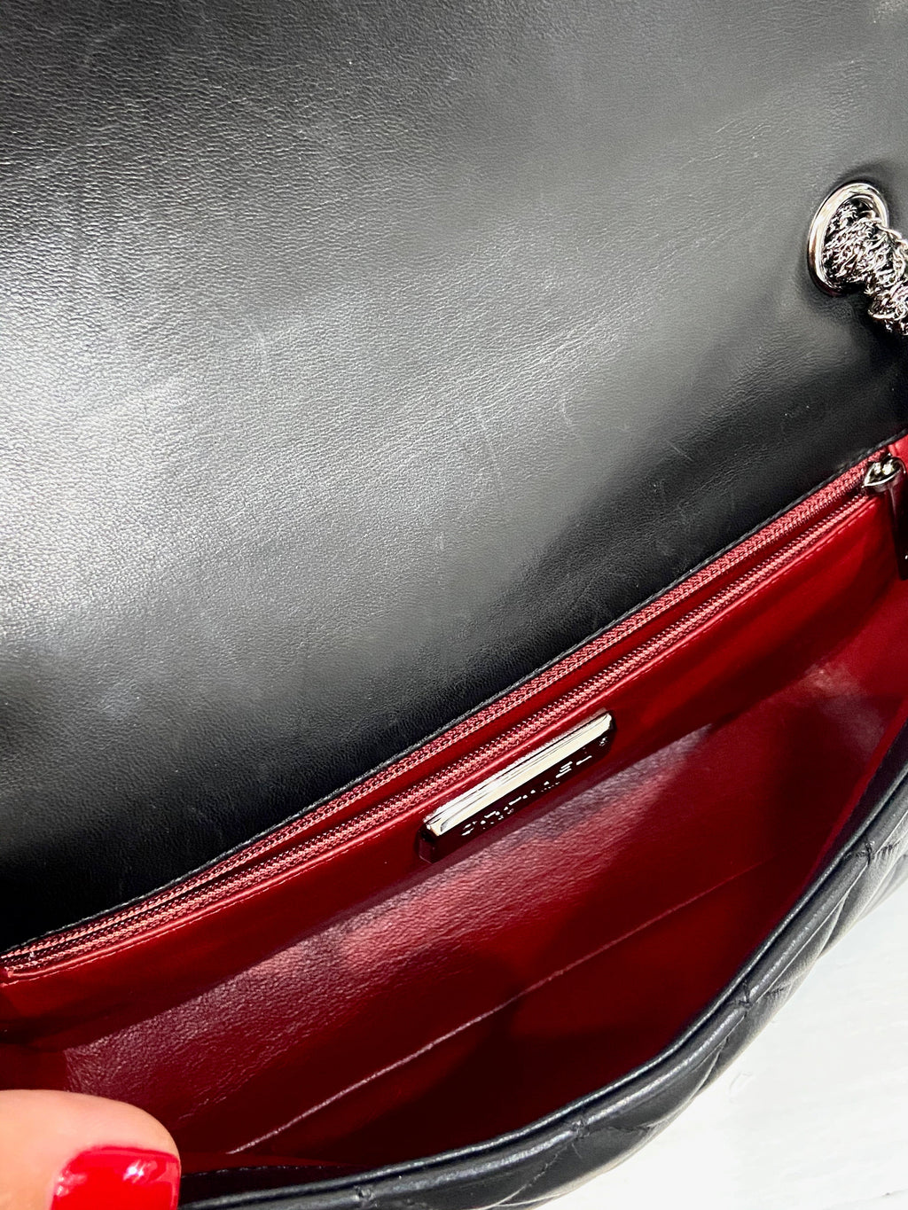 CHANEL CC WESTMINSTER PEARL FLAP LAMBSKIN BAG