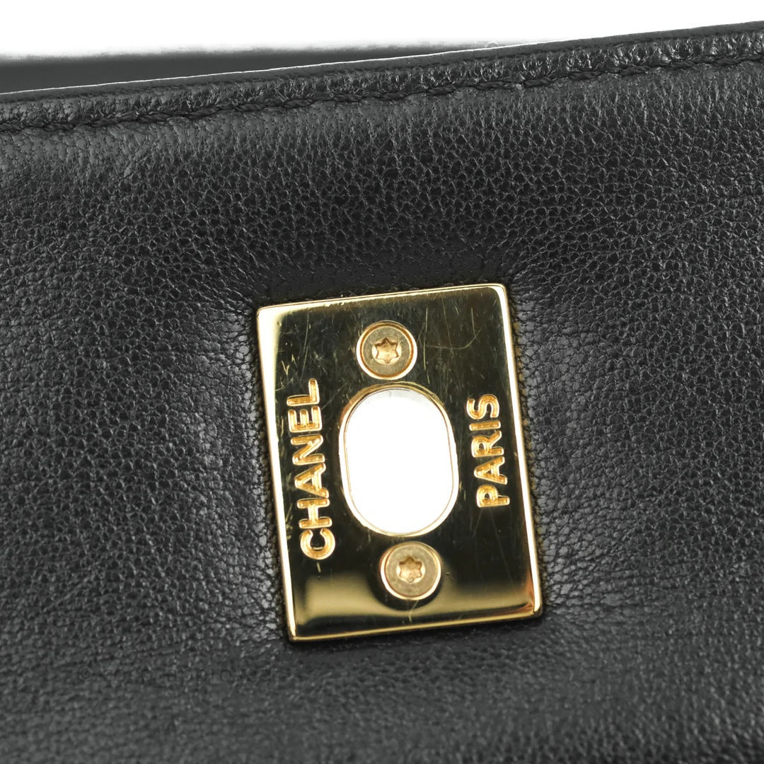 CHANEL CALFSKIN LEATHER MADEMOISELLE FLAP BAG